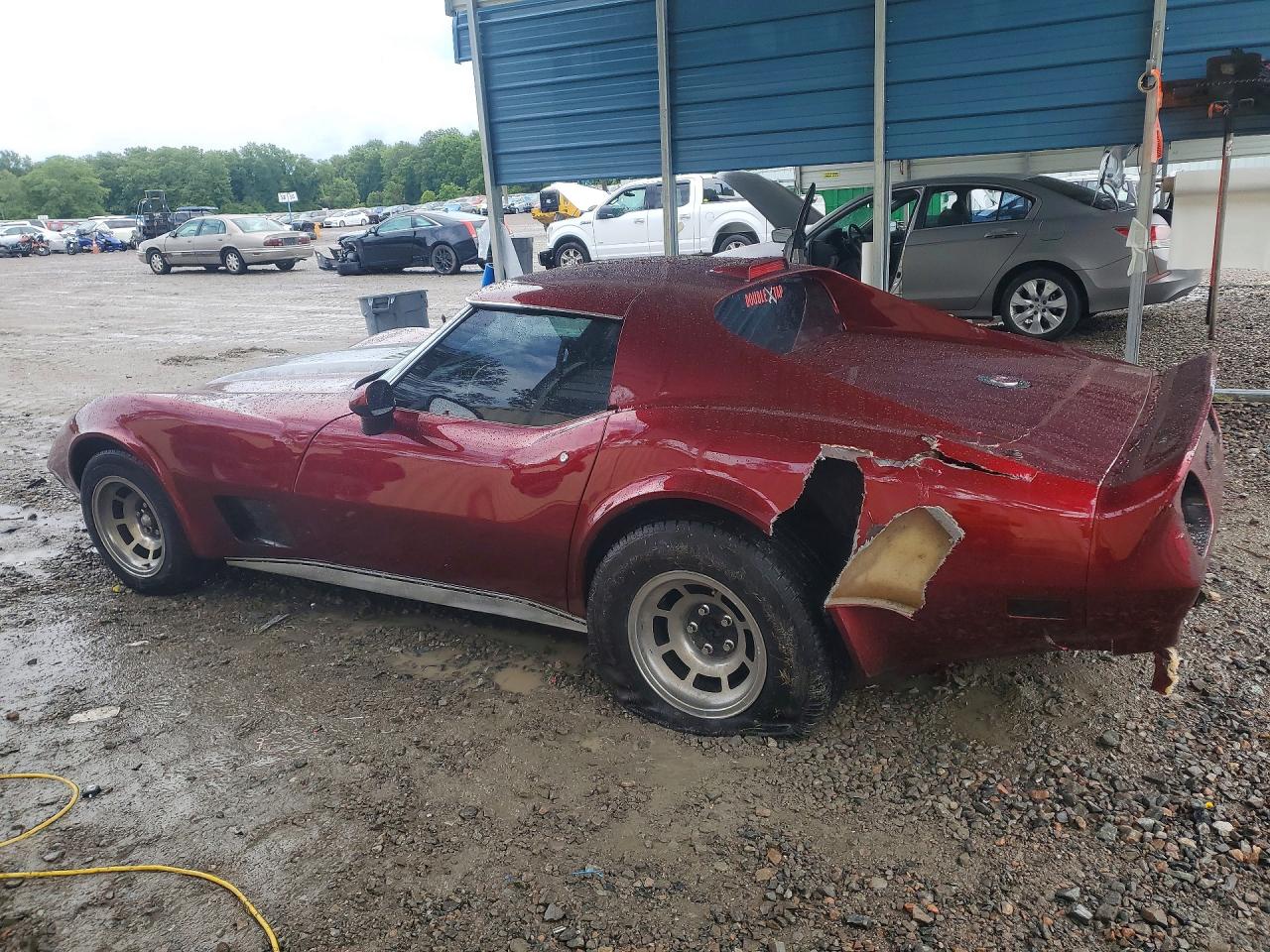 1976 Chev Corvette Burgundy vin: 1Z37L6S408677