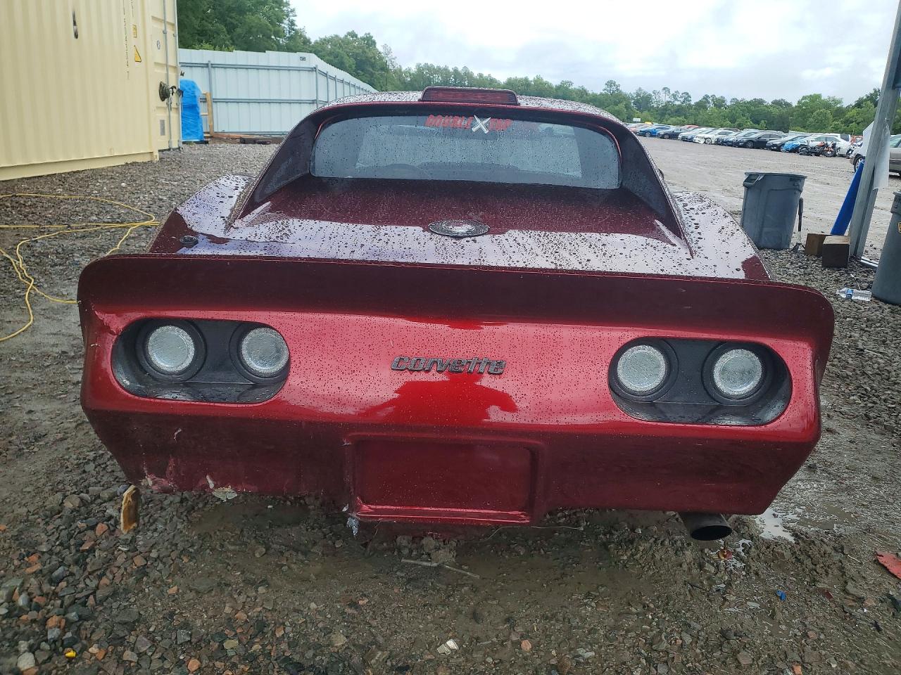 1976 Chev Corvette Burgundy vin: 1Z37L6S408677