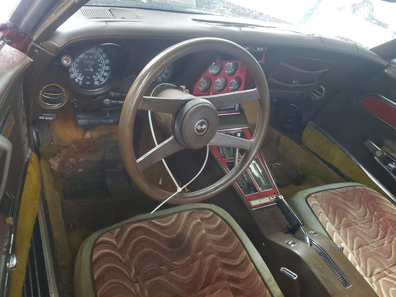 1976 Chev Corvette Burgundy vin: 1Z37L6S408677