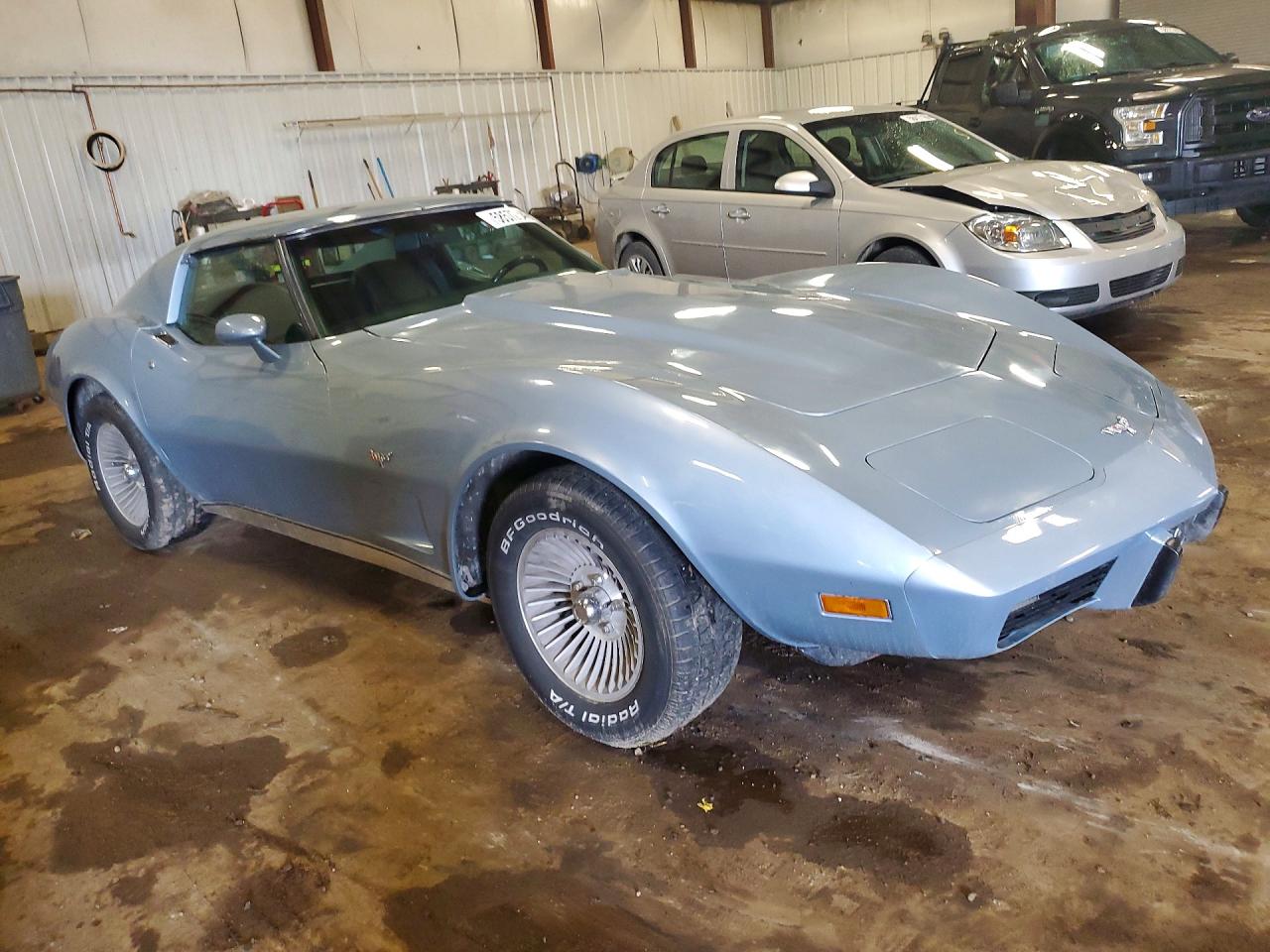 1977 Chevrolet Corvette Blue vin: 1Z37L7S444562