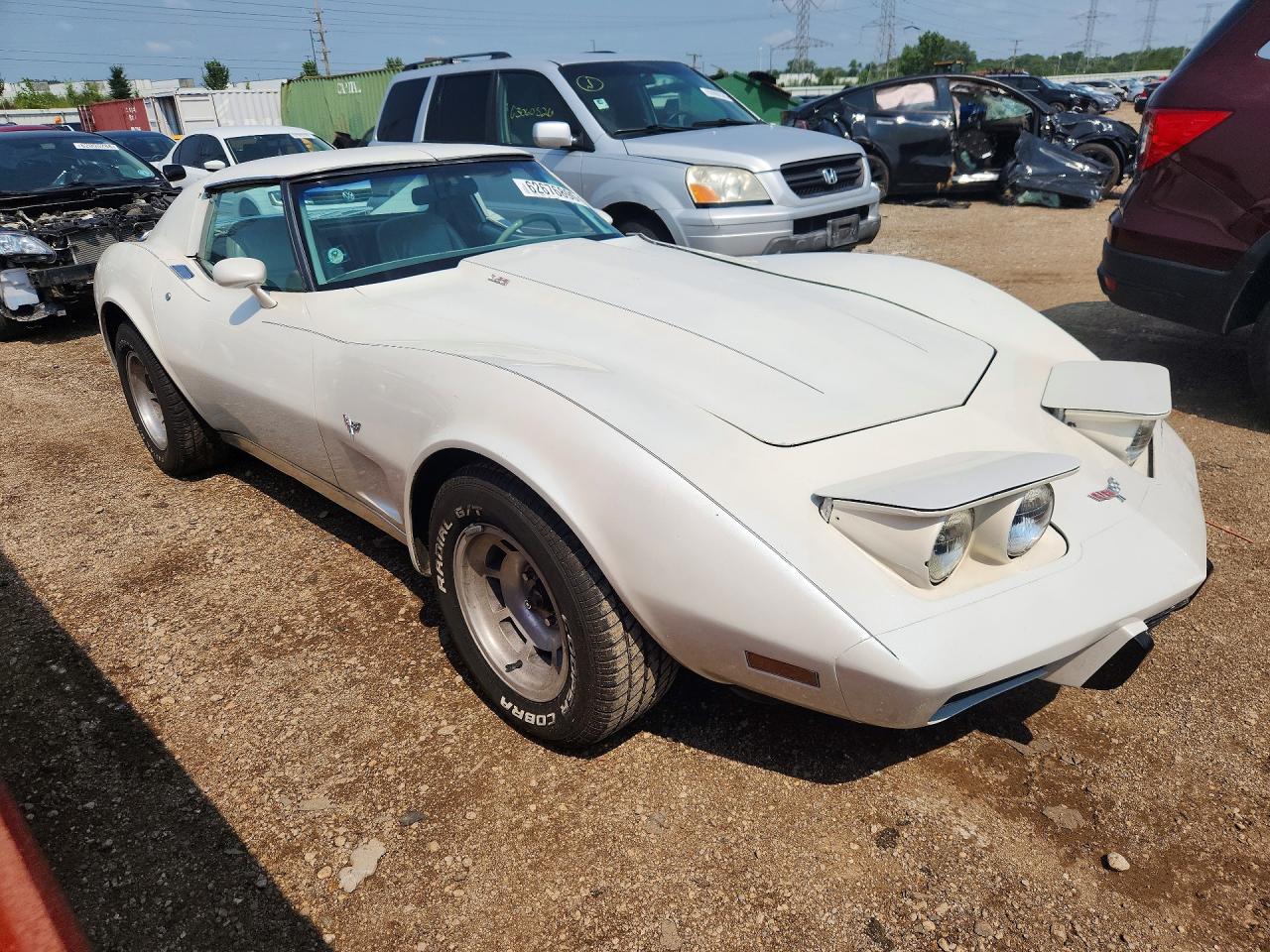 1977 Chevrolet Corvette White vin: 1Z37X7S439185