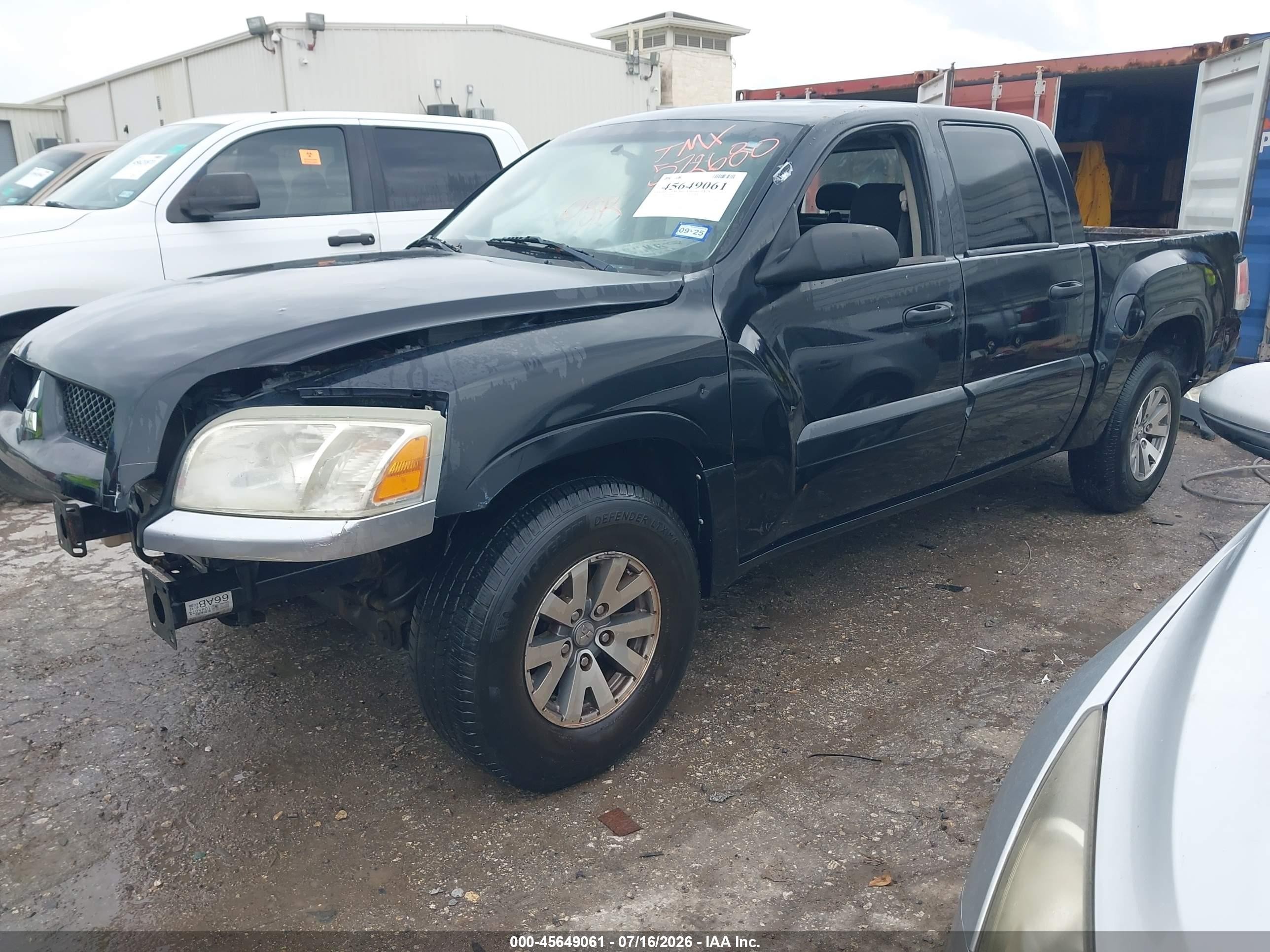 2008 Mitsubishi Raider Ls Gray vin: 1Z7HC28K18S572680