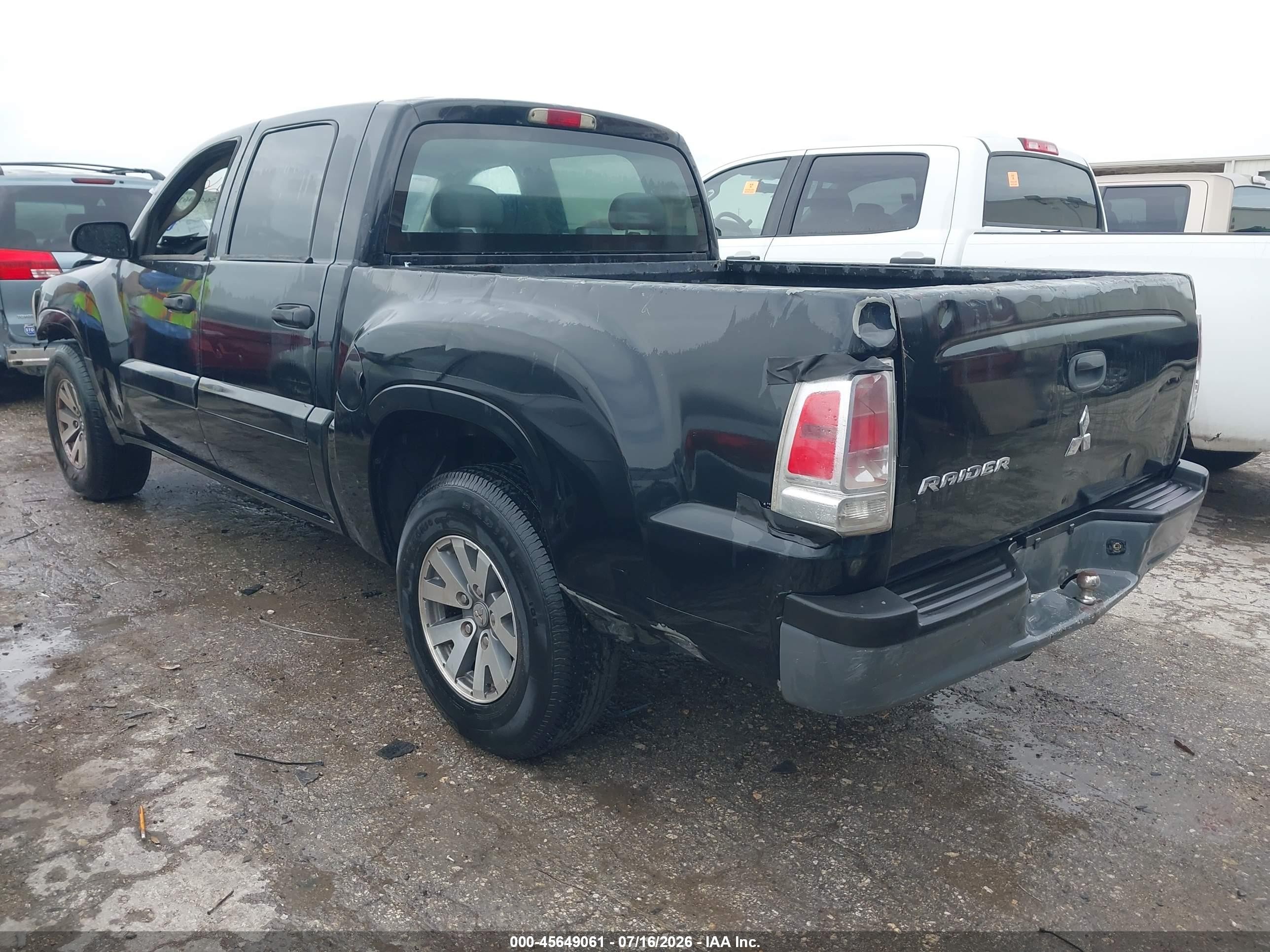 2008 Mitsubishi Raider Ls Gray vin: 1Z7HC28K18S572680