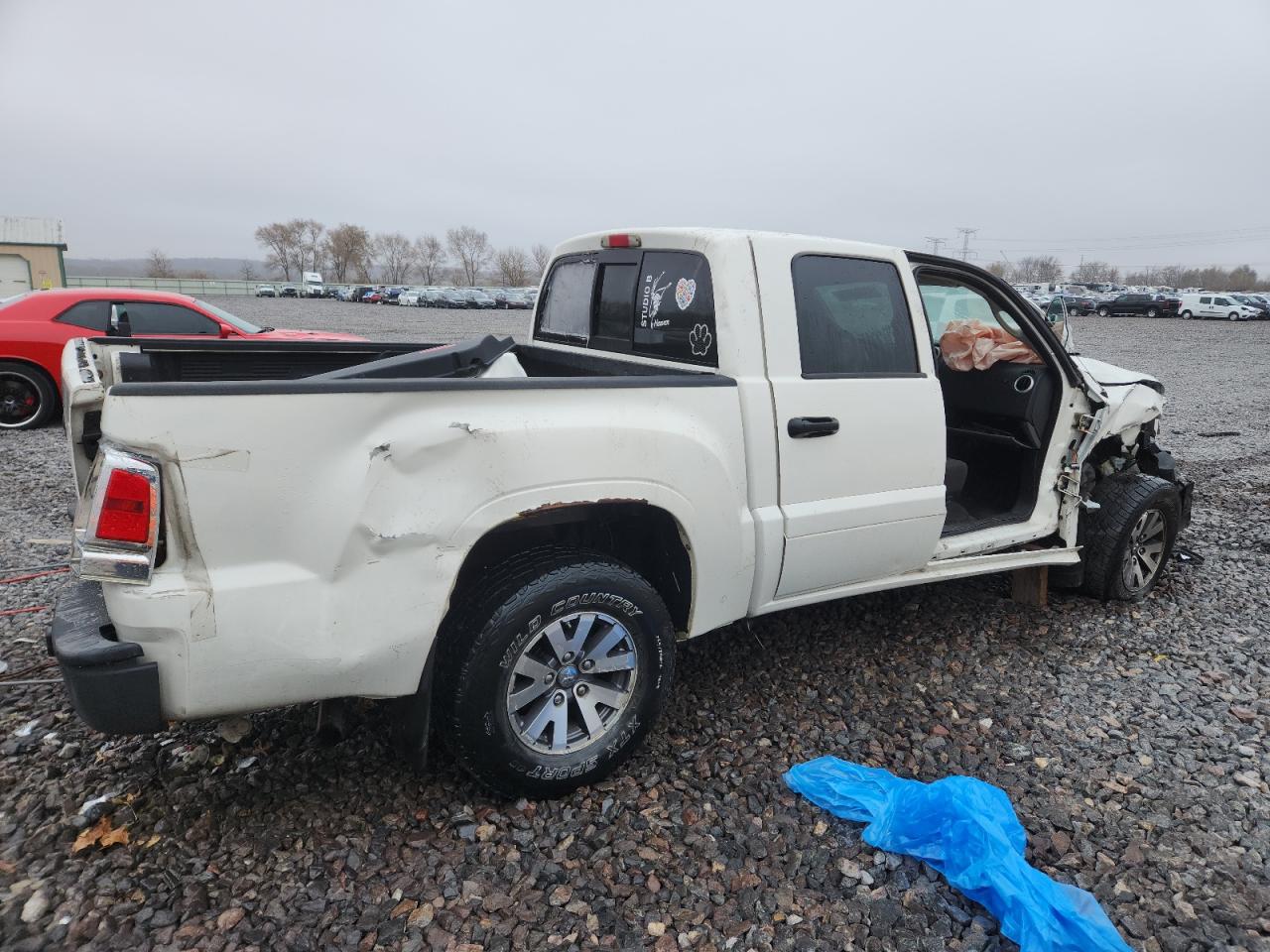 2009 Mitsubishi Raider Ls Белый vin: 1Z7HC28K49S729541