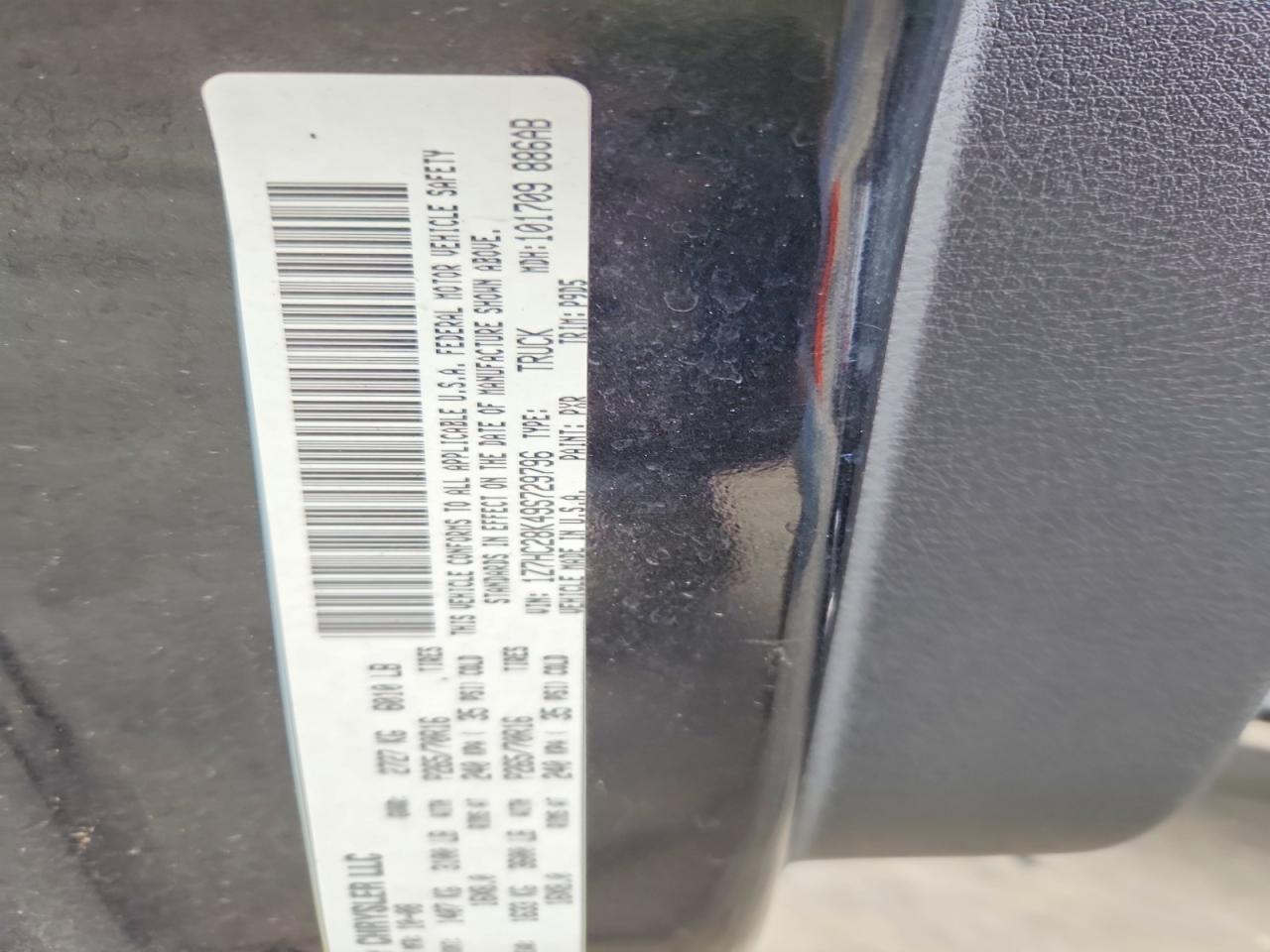 2009 Mitsubishi Raider Ls Black vin: 1Z7HC28K49S729796