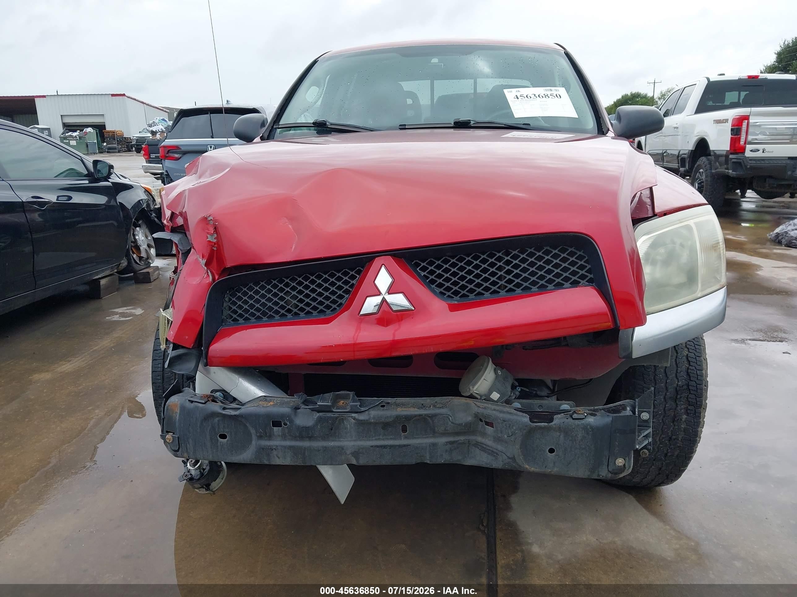 2007 Mitsubishi Raider Ls Red vin: 1Z7HC28K57S109519