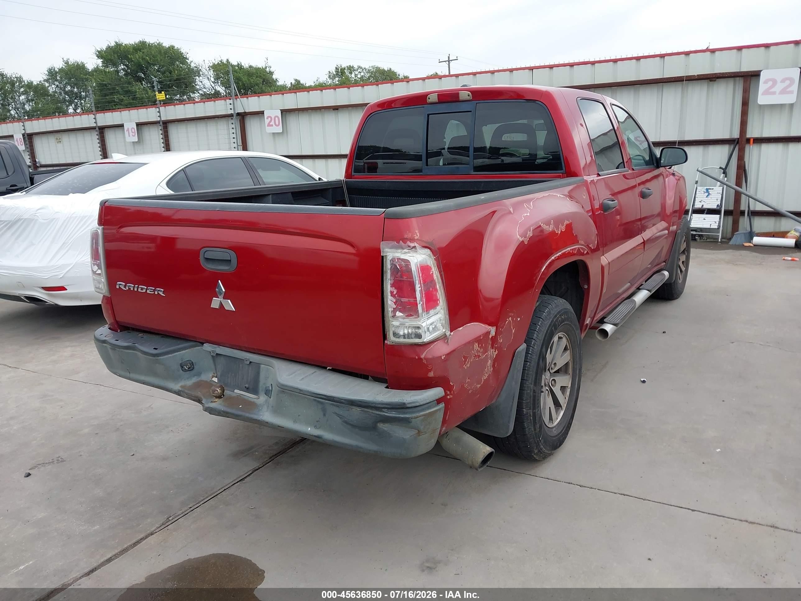 2007 Mitsubishi Raider Ls Red vin: 1Z7HC28K57S109519