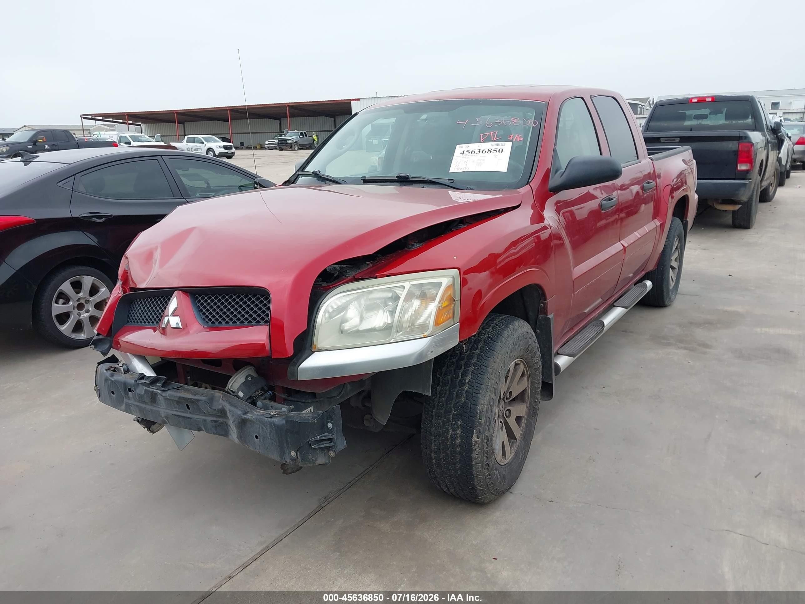 2007 Mitsubishi Raider Ls Red vin: 1Z7HC28K57S109519