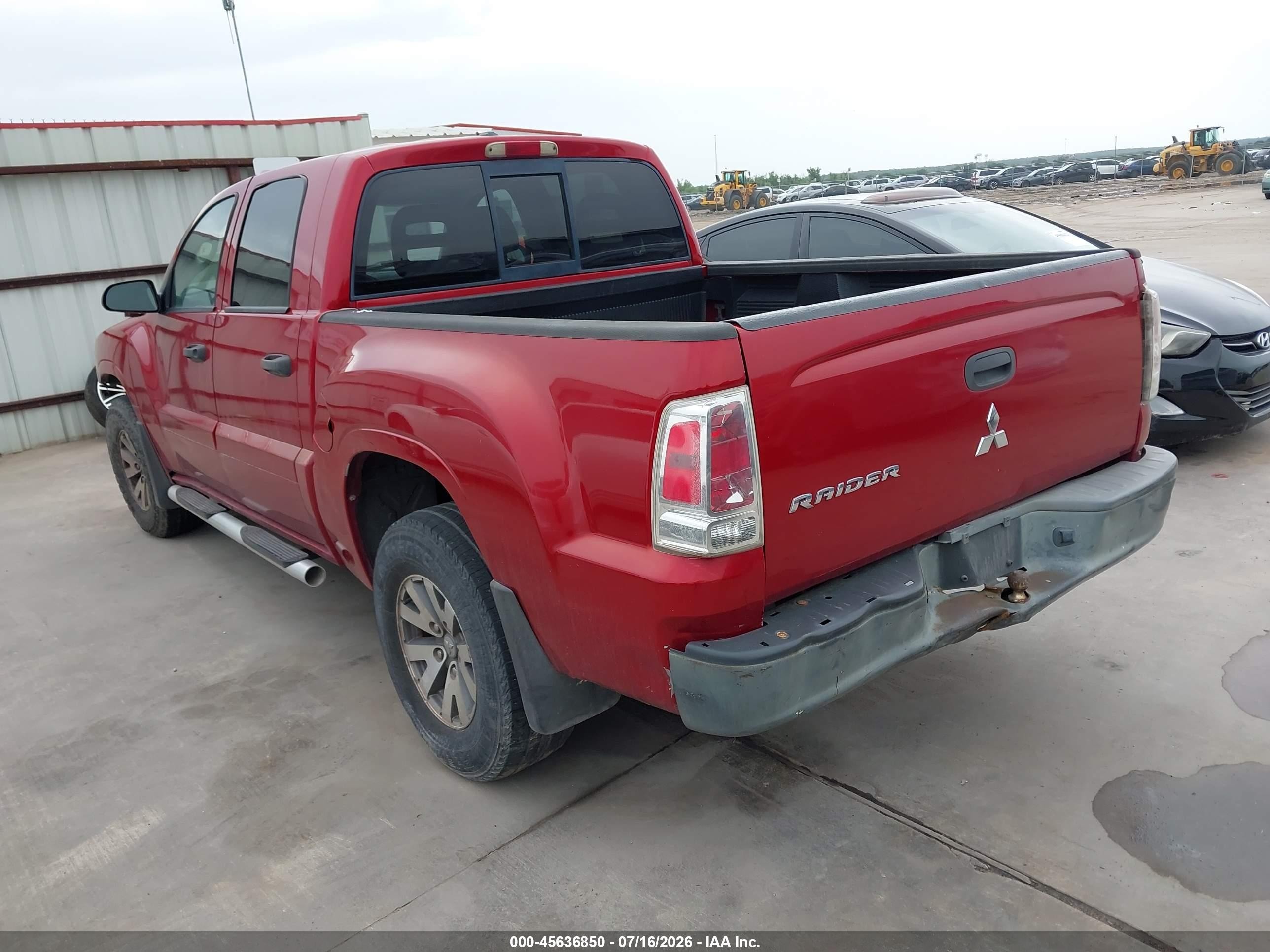 2007 Mitsubishi Raider Ls Red vin: 1Z7HC28K57S109519