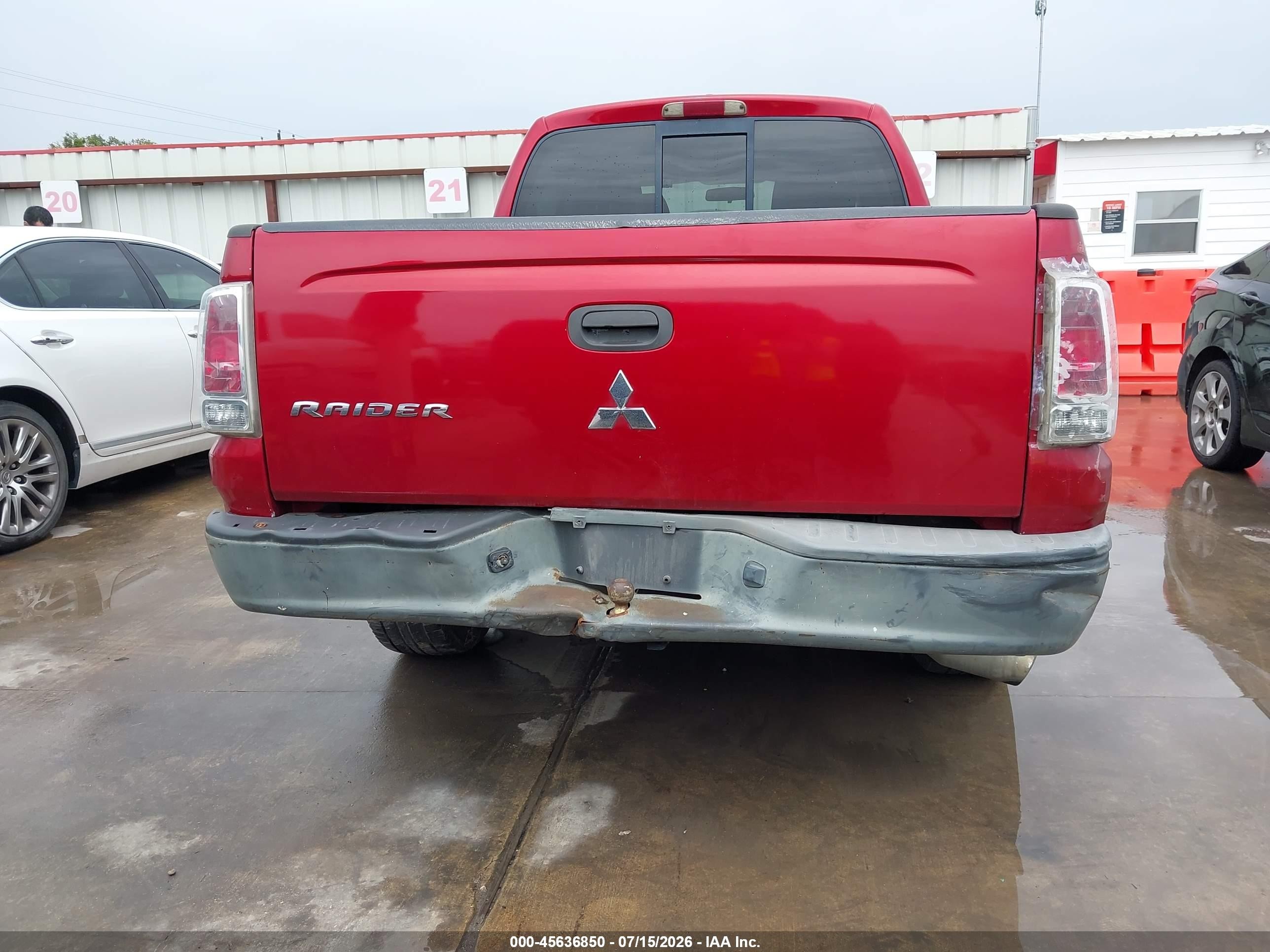 2007 Mitsubishi Raider Ls Red vin: 1Z7HC28K57S109519