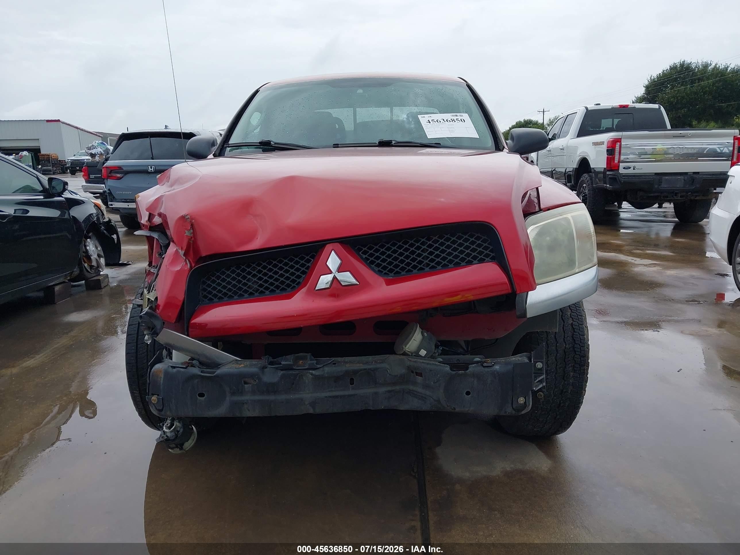 2007 Mitsubishi Raider Ls Red vin: 1Z7HC28K57S109519