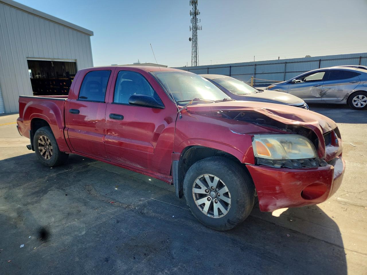 2007 Mitsubishi Raider Ls Red vin: 1Z7HC28K87S125634