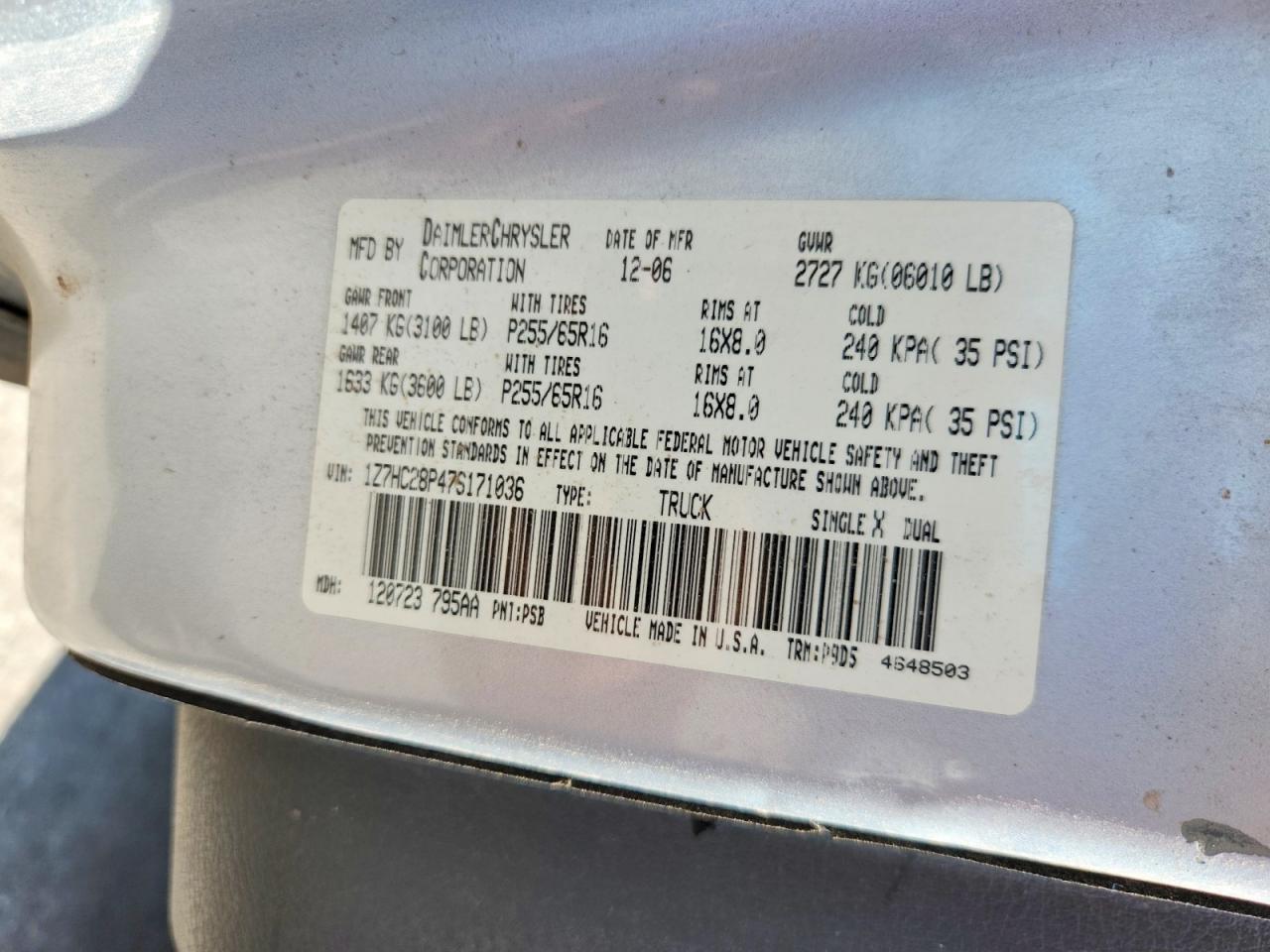 2007 Mitsubishi Raider Ls Silver vin: 1Z7HC28P47S171036