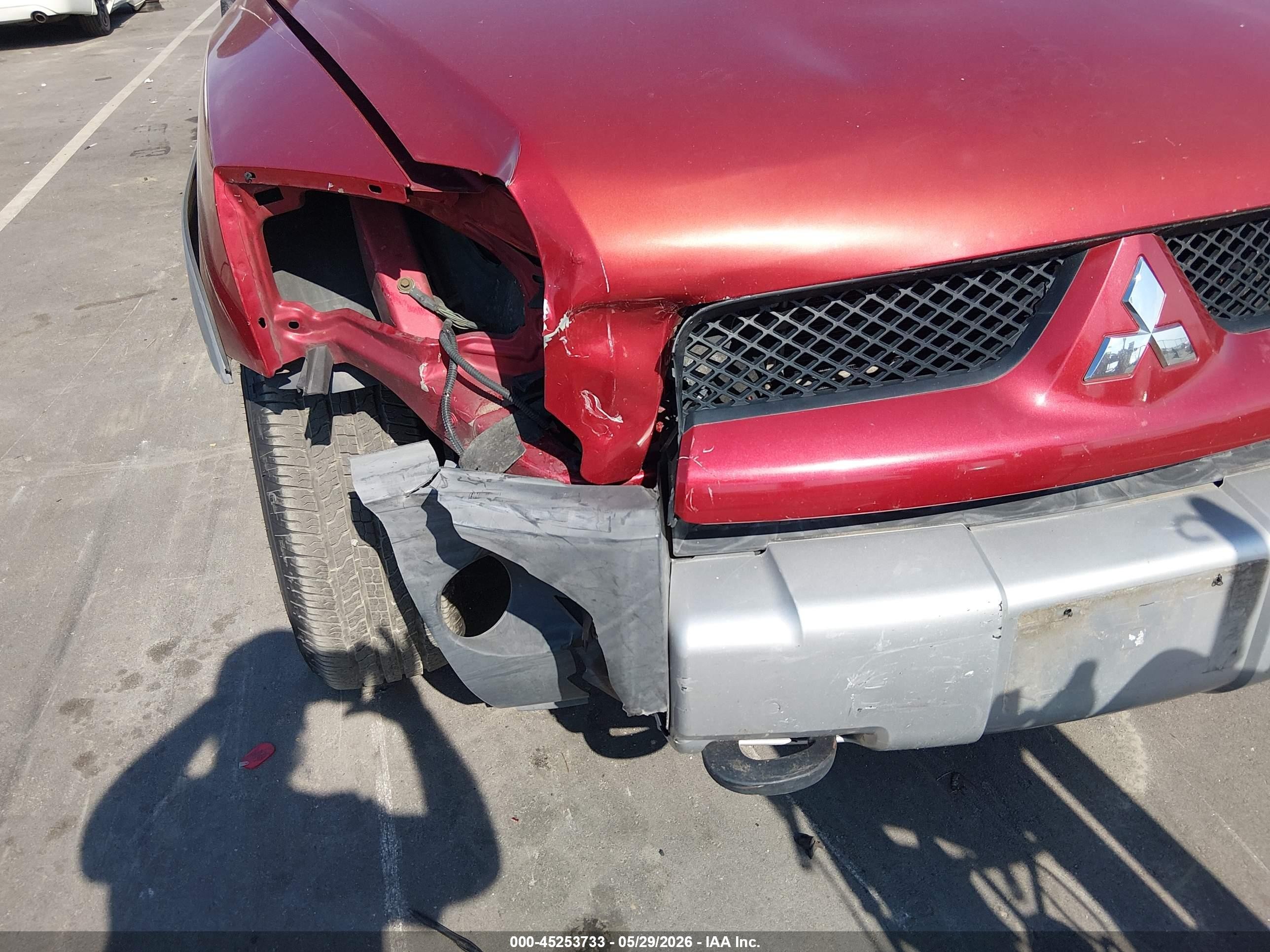 2006 Mitsubishi Raider Duro Cross V6 Orange vin: 1Z7HC38K46S578265