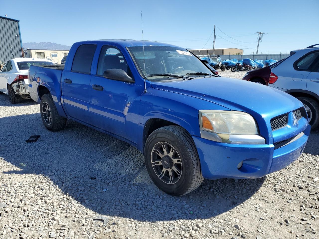 2007 Mitsubishi Raider Ls Blue vin: 1Z7HT28K97S243577