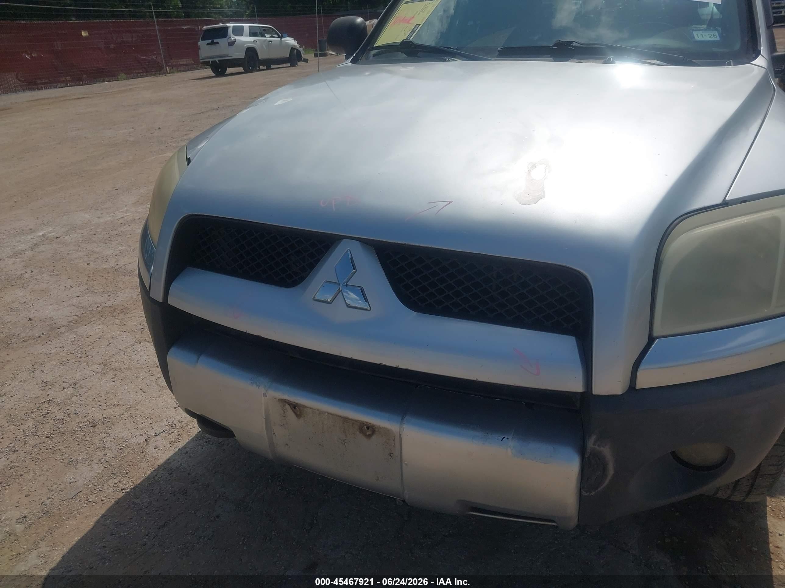 2006 Mitsubishi Raider Duro Cross V6 Gray vin: 1Z7HT38KX6S586998