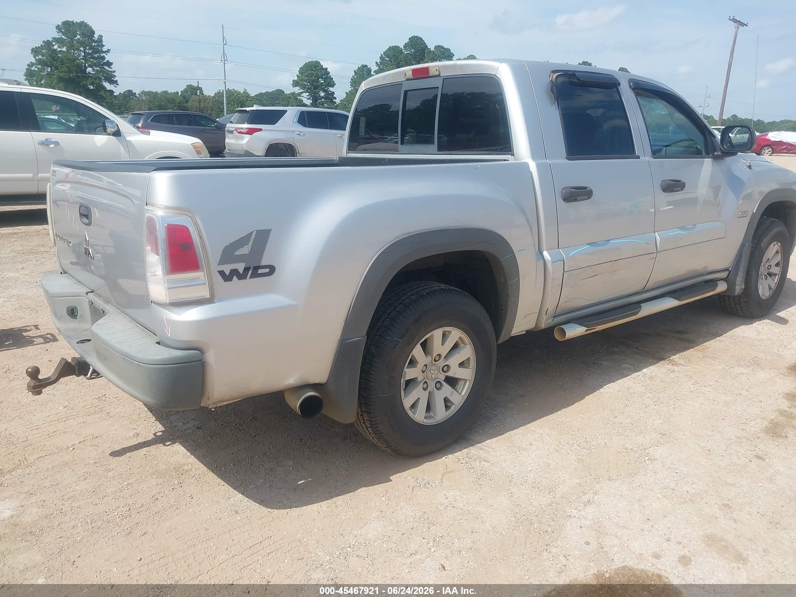2006 Mitsubishi Raider Duro Cross V6 Gray vin: 1Z7HT38KX6S586998
