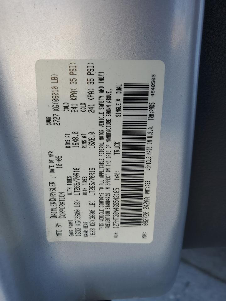 2006 Mitsubishi Raider Durocross Silver vin: 1Z7HT38N46S543185