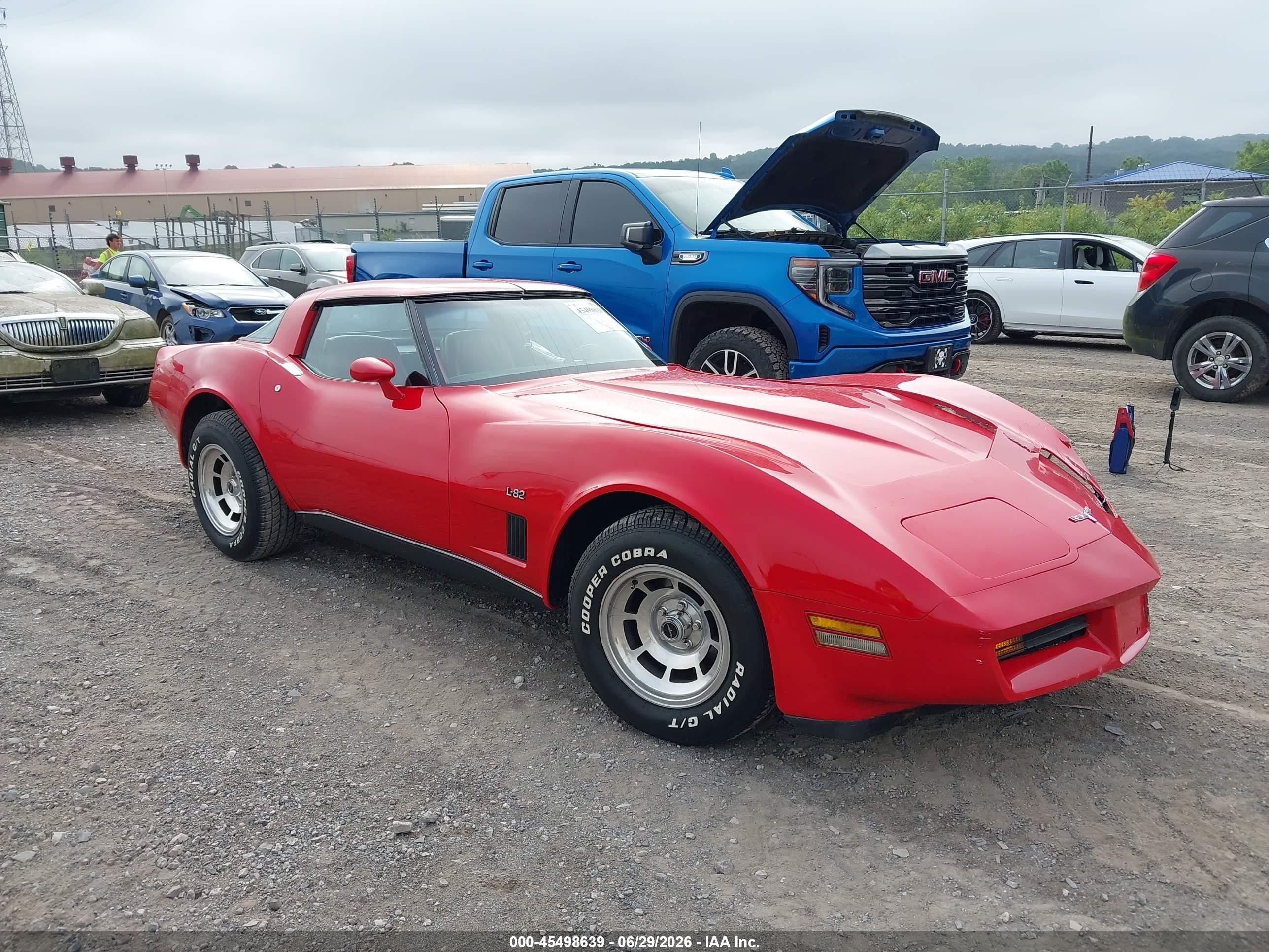 1980 Chev Corvette   Red vin: 1Z876AS418639    