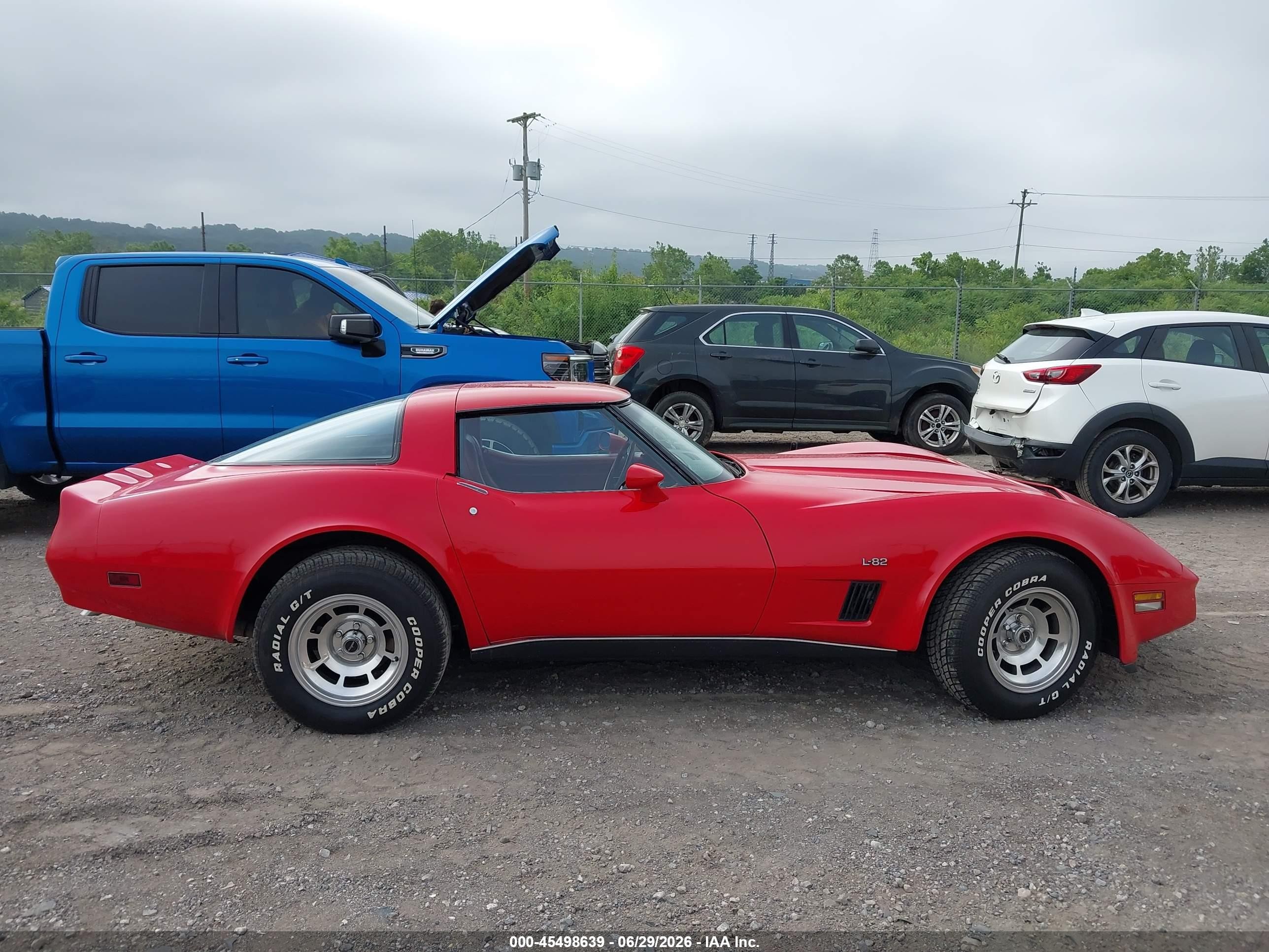 1980 Chev Corvette   Red vin: 1Z876AS418639    