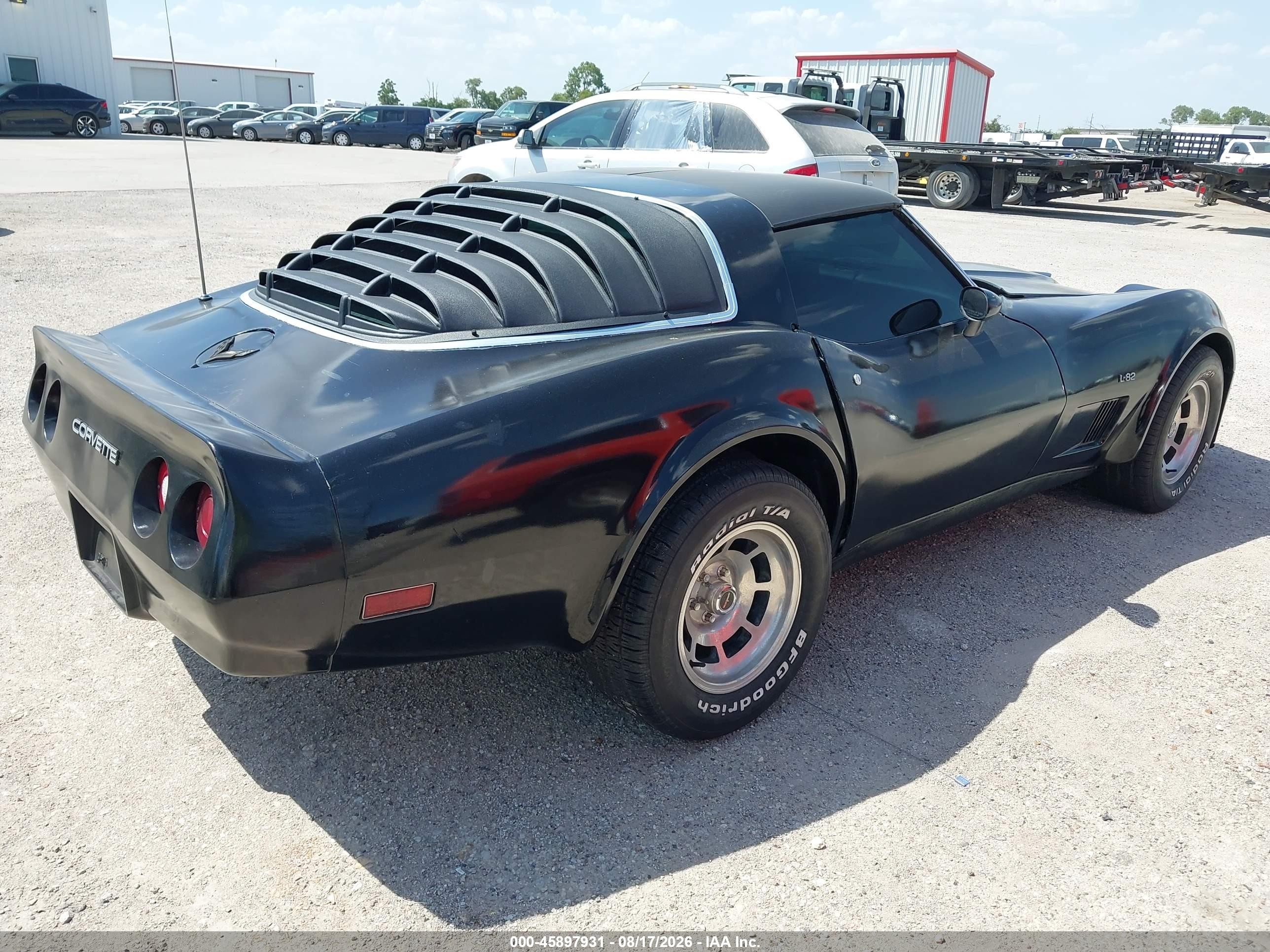 1980 Chevrolet Corvette   Black vin: 1Z876AS429925    