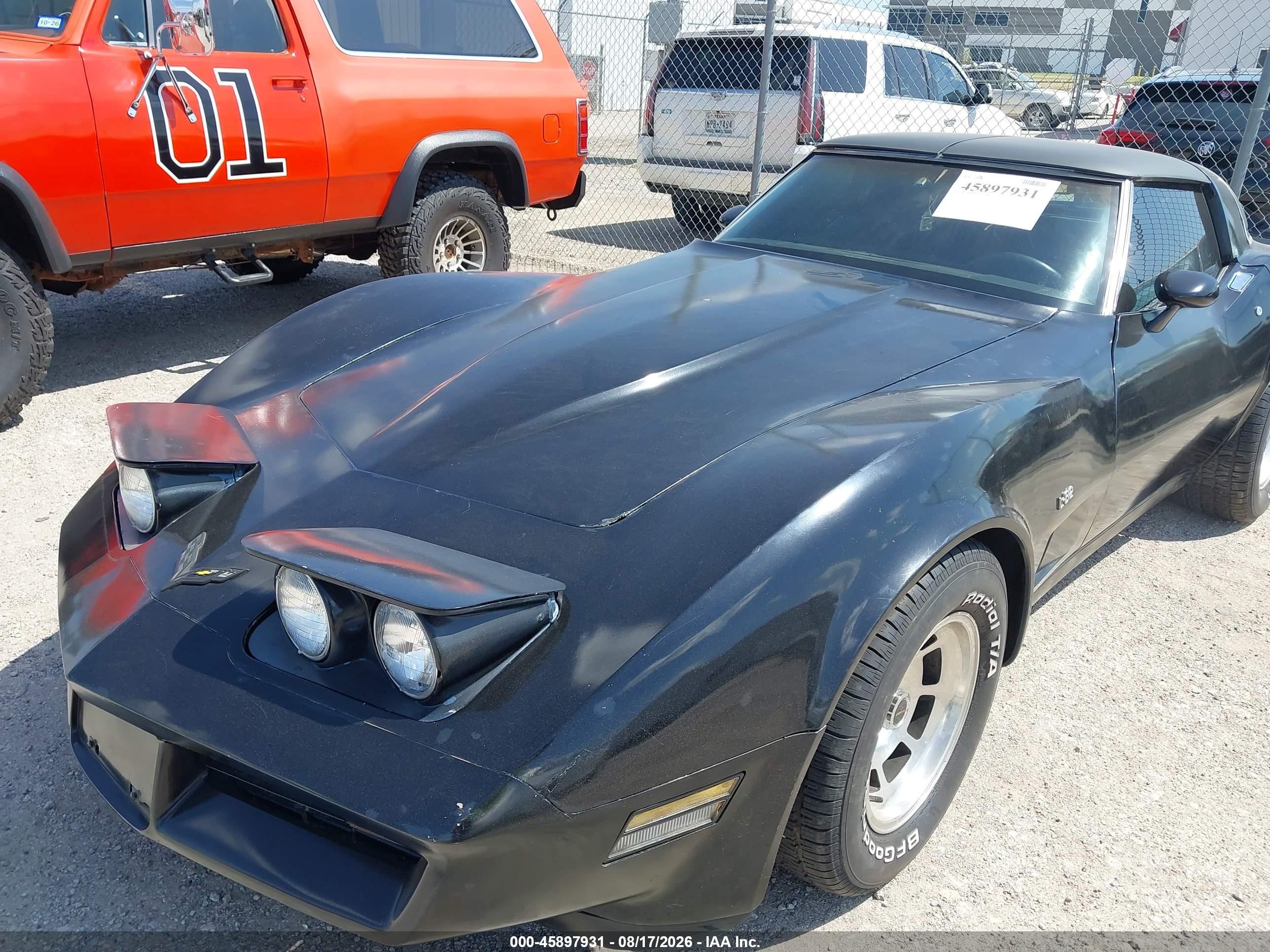 1980 Chevrolet Corvette   Black vin: 1Z876AS429925    