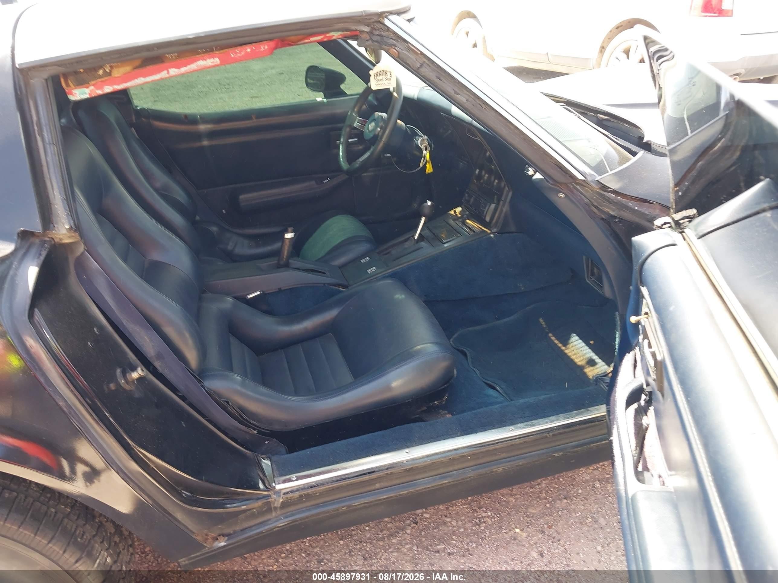 1980 Chevrolet Corvette   Black vin: 1Z876AS429925    