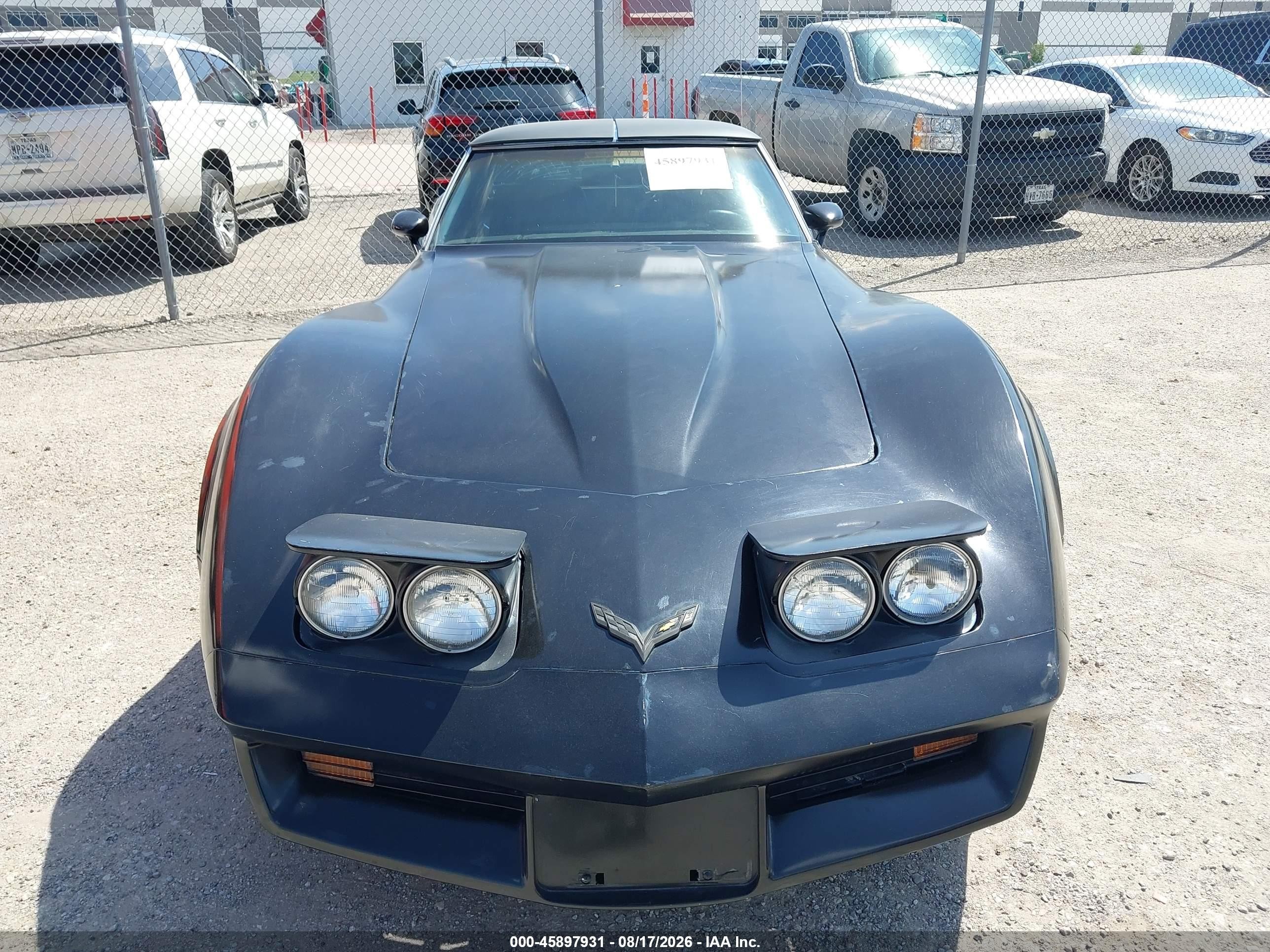 1980 Chevrolet Corvette   Black vin: 1Z876AS429925    