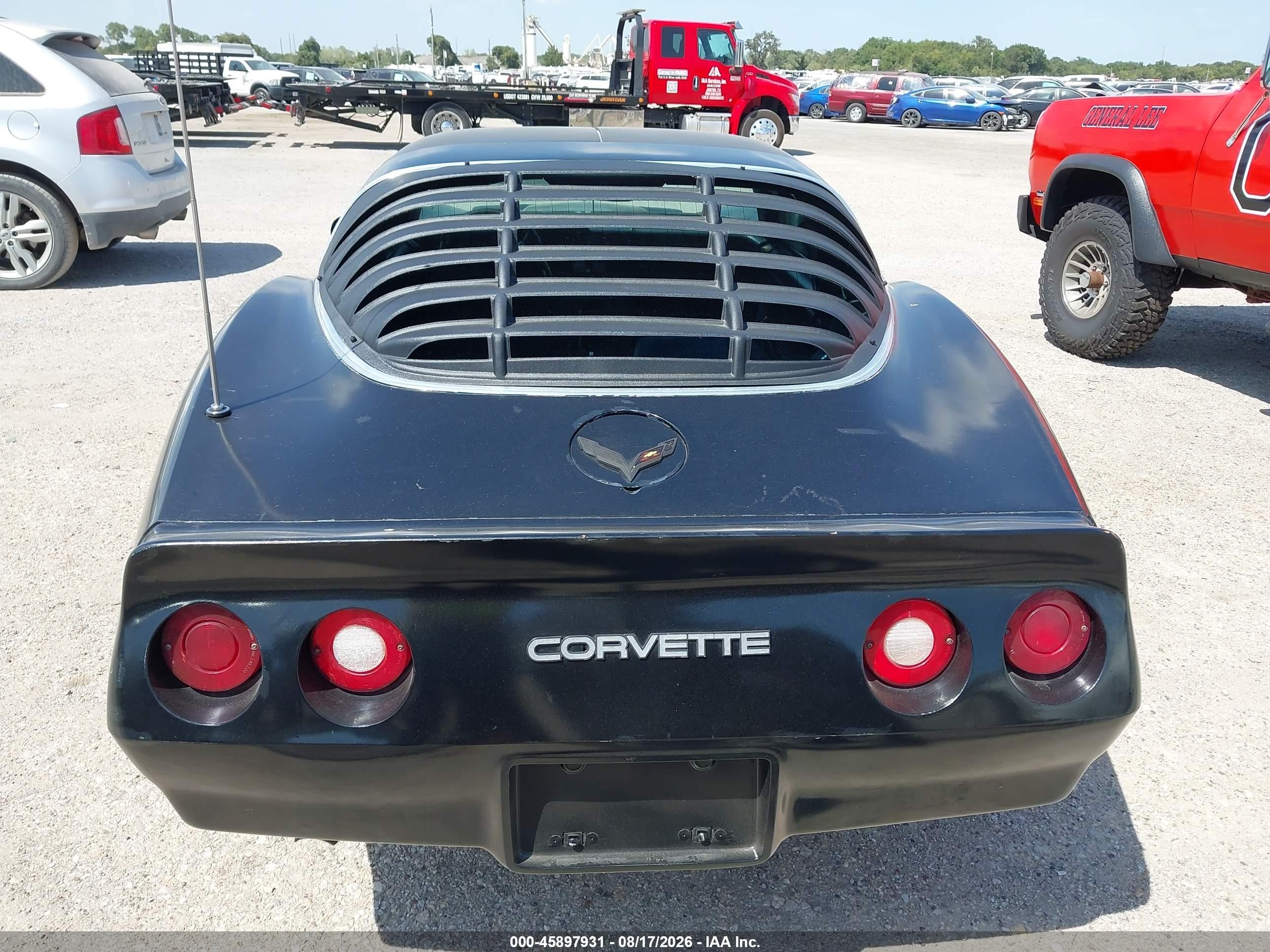 1980 Chevrolet Corvette   Black vin: 1Z876AS429925    