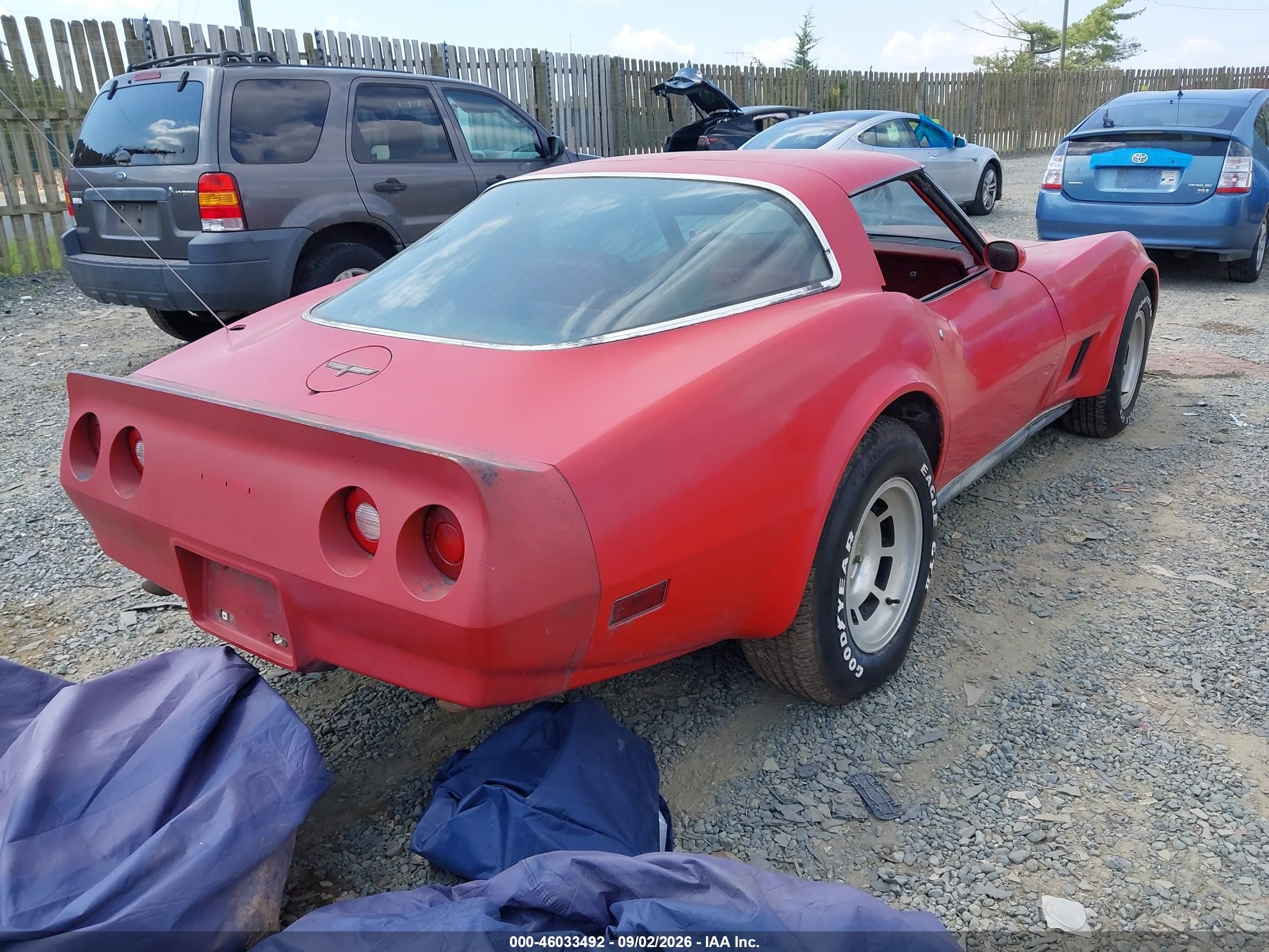 1980 Chevrolet Corvette   Red vin: 1Z878AS401343    