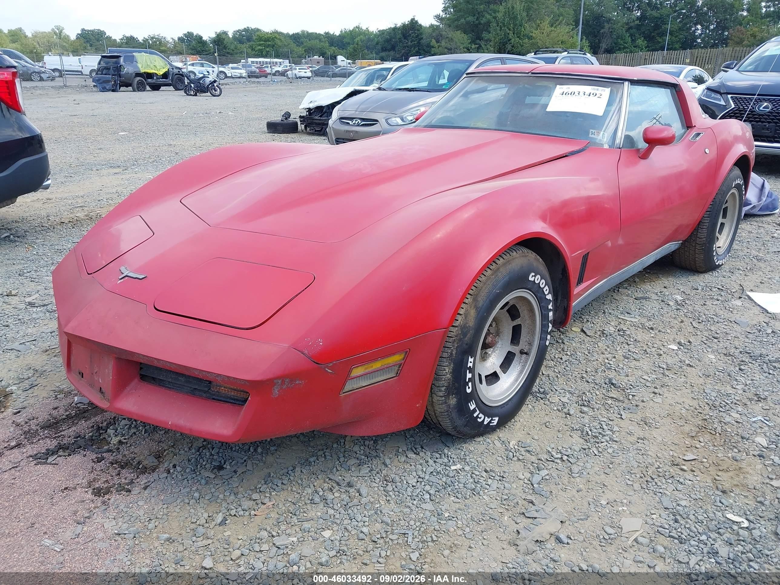 1980 Chevrolet Corvette   Red vin: 1Z878AS401343    