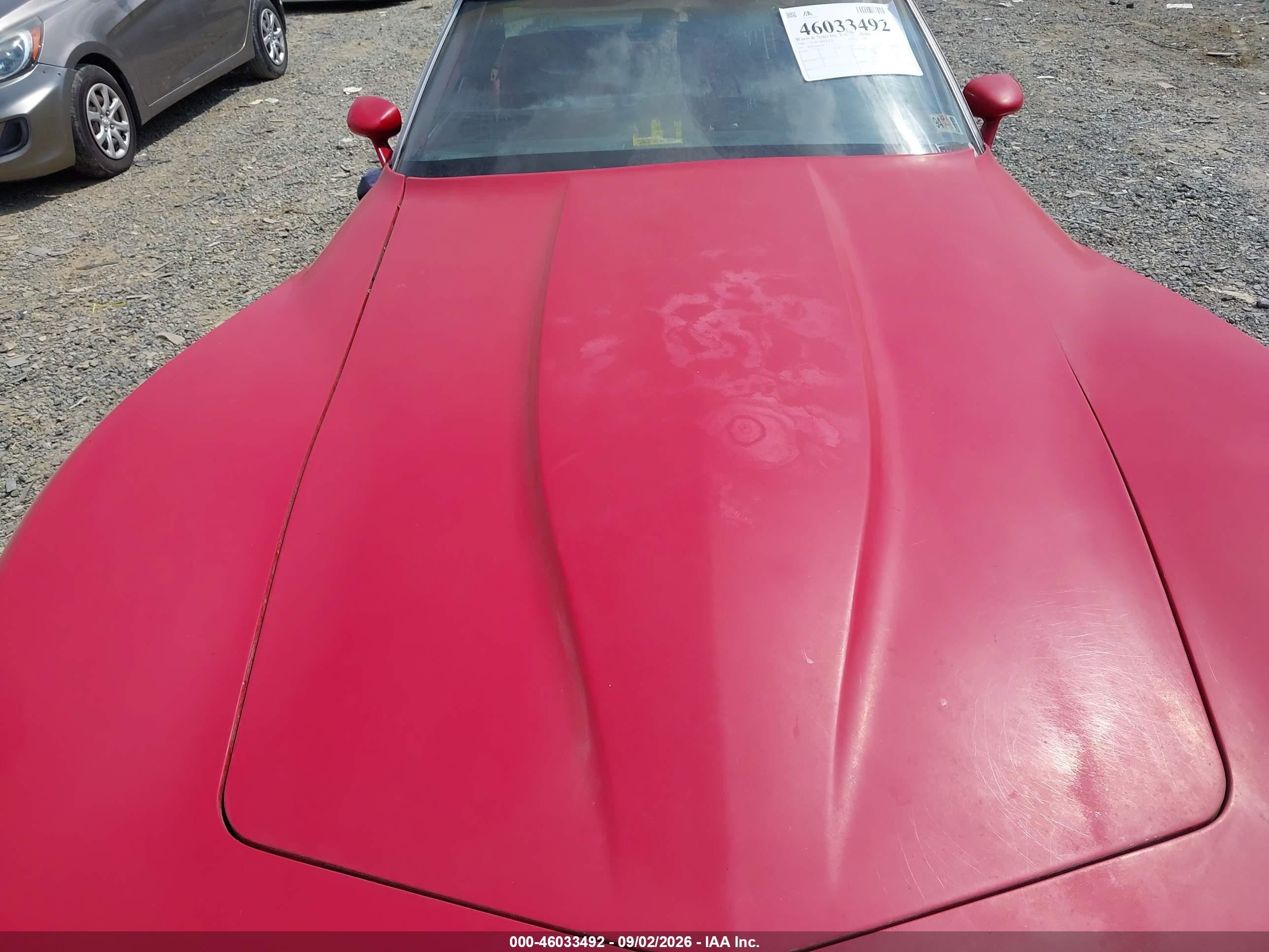 1980 Chevrolet Corvette   Red vin: 1Z878AS401343    