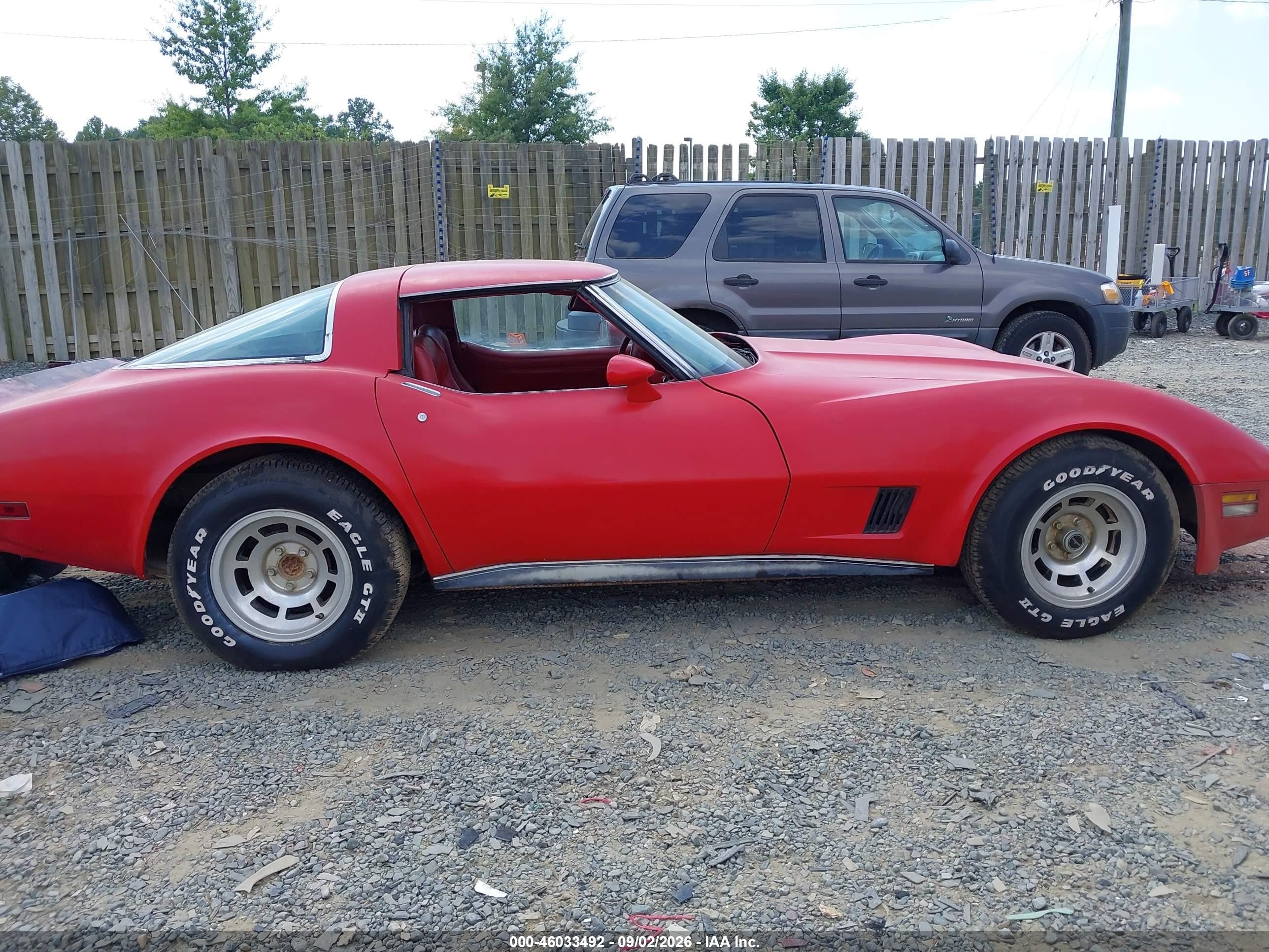 1980 Chevrolet Corvette   Red vin: 1Z878AS401343    
