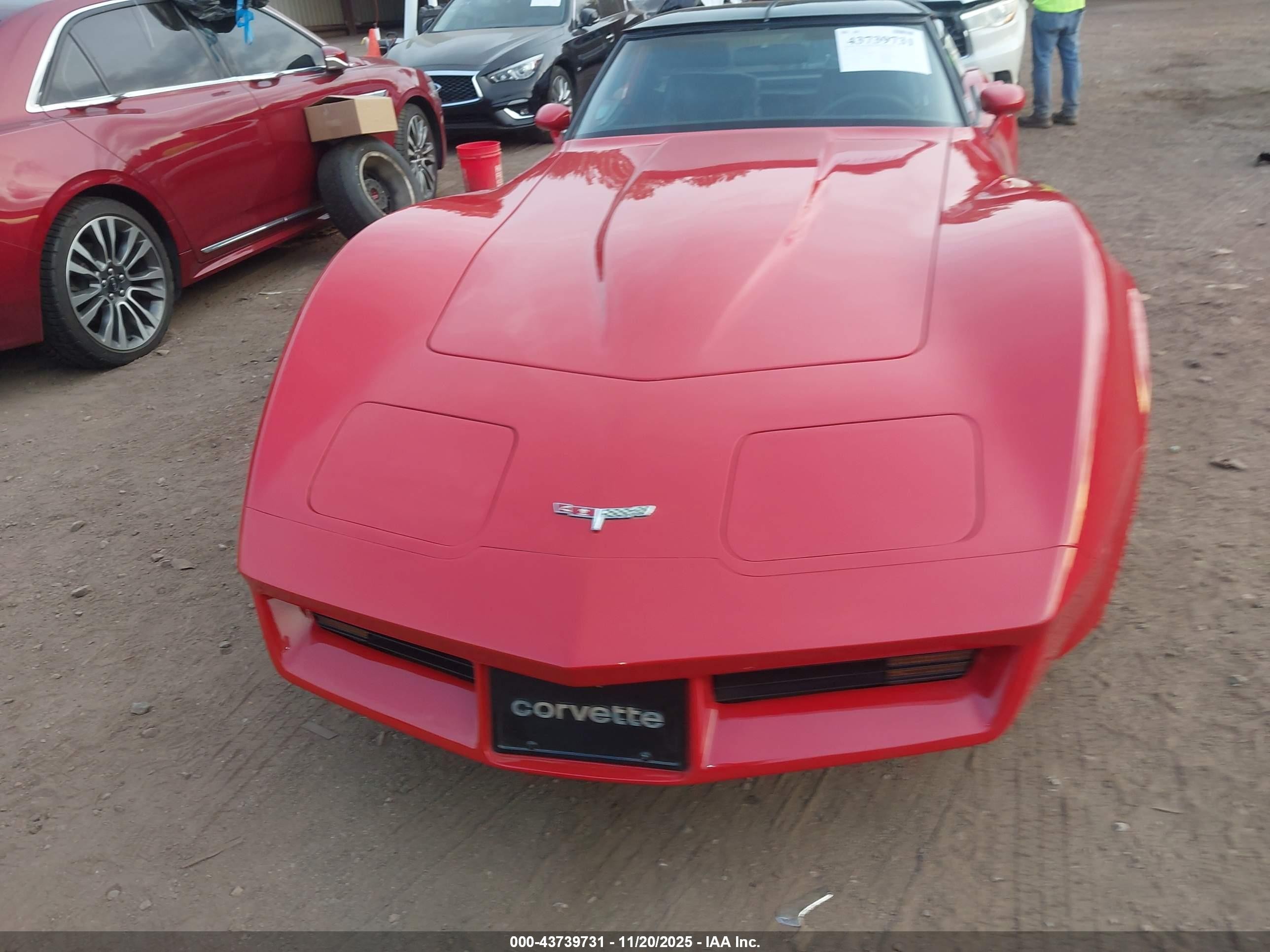 1980 Chevrolet Corvette   Красный vin: 1Z878AS402075    