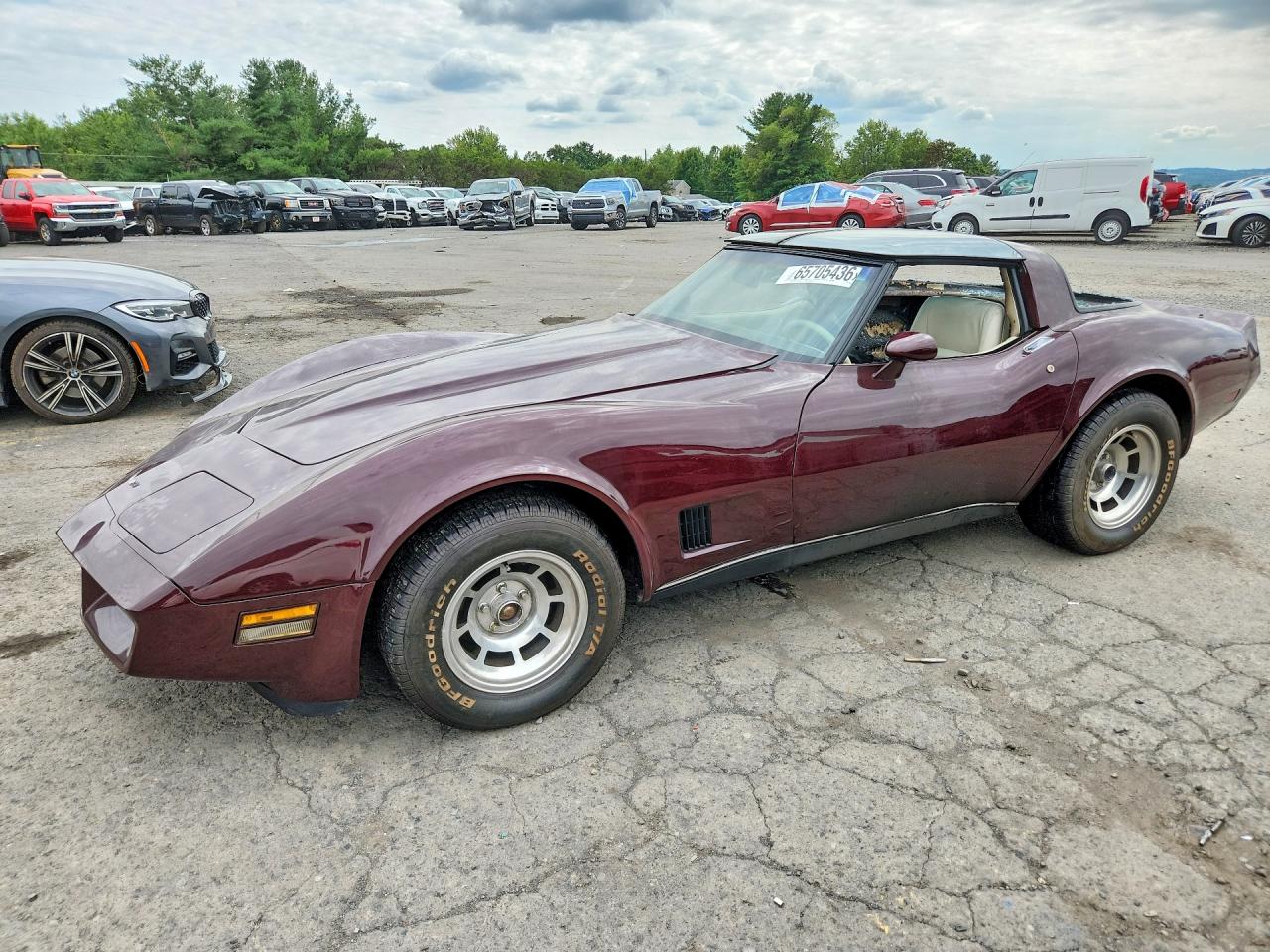 1980 Chevrolet Corvette Maroon vin: 1Z878AS407447