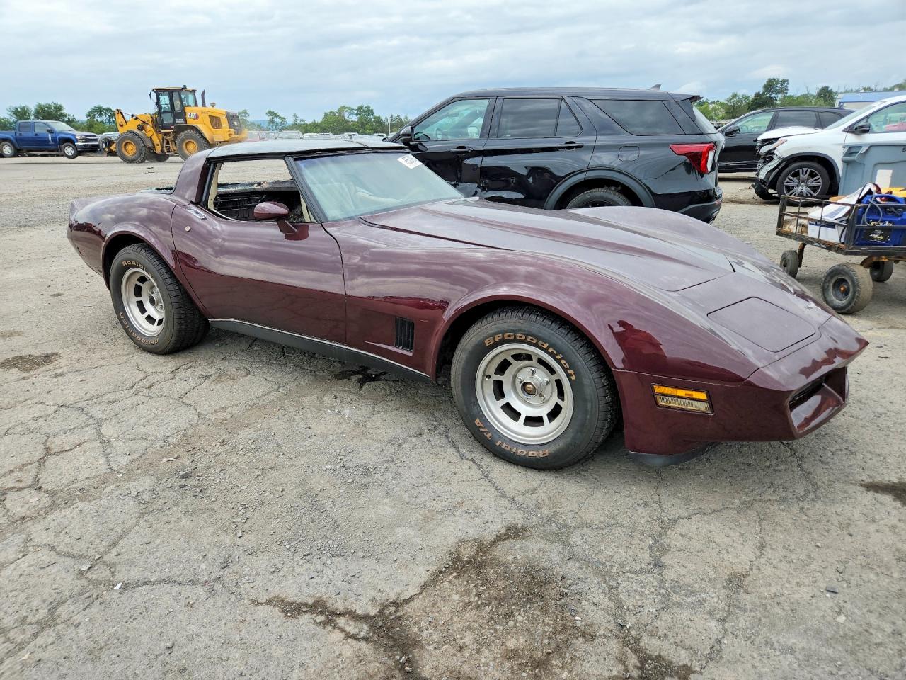 1980 Chevrolet Corvette Maroon vin: 1Z878AS407447