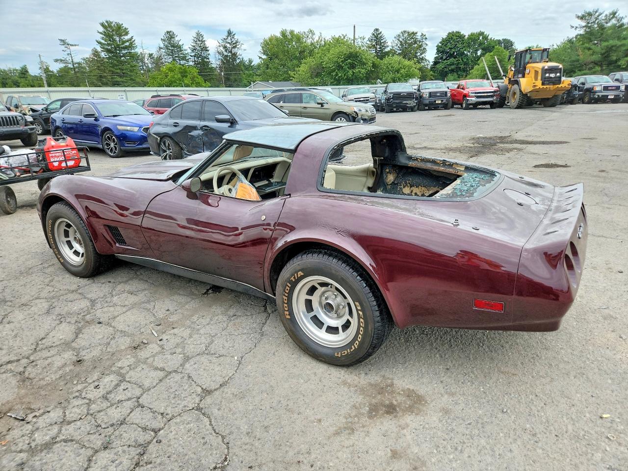 1980 Chevrolet Corvette Maroon vin: 1Z878AS407447