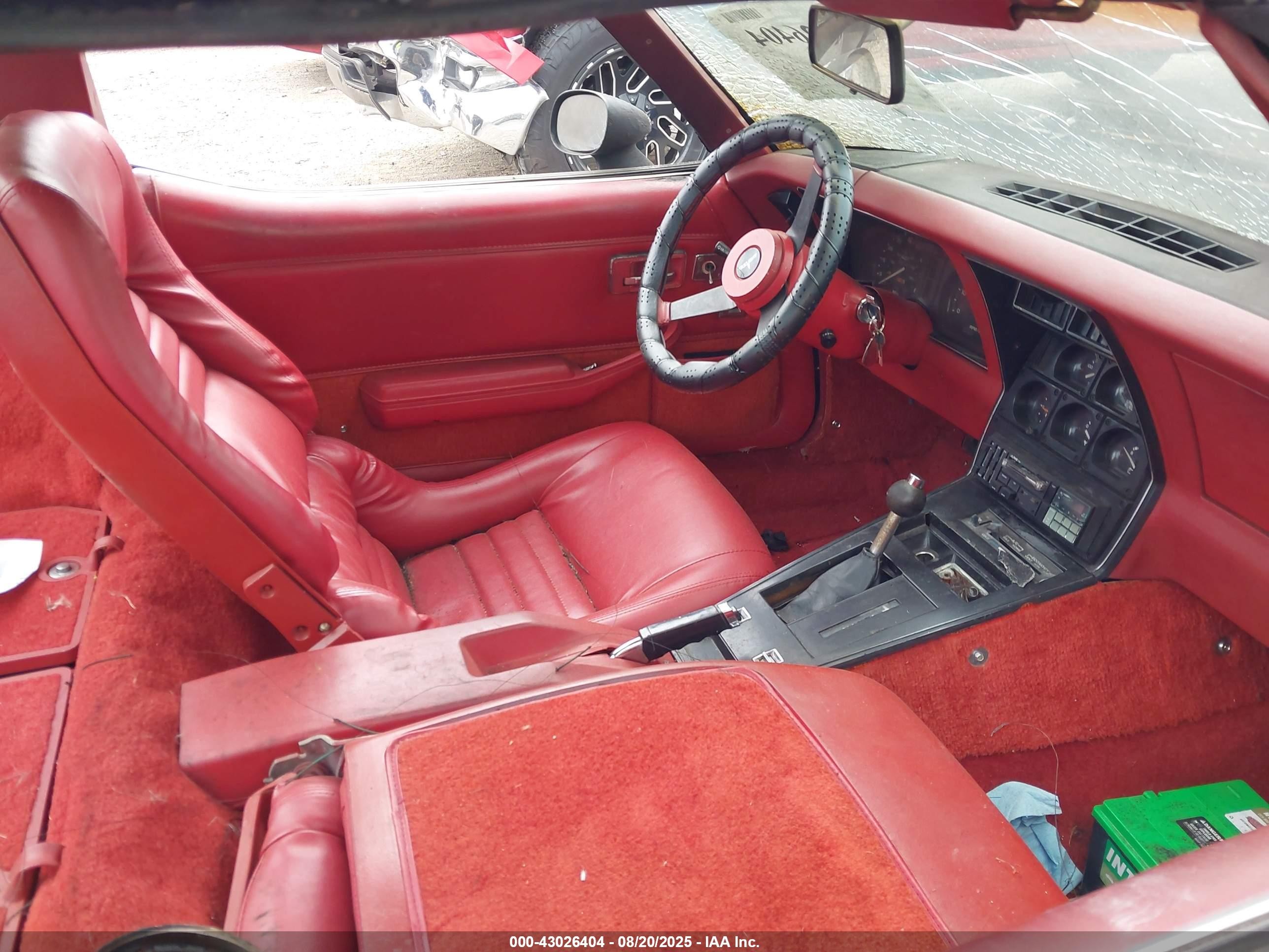 1980 Chev Corvette   Черный vin: 1Z878AS411416    