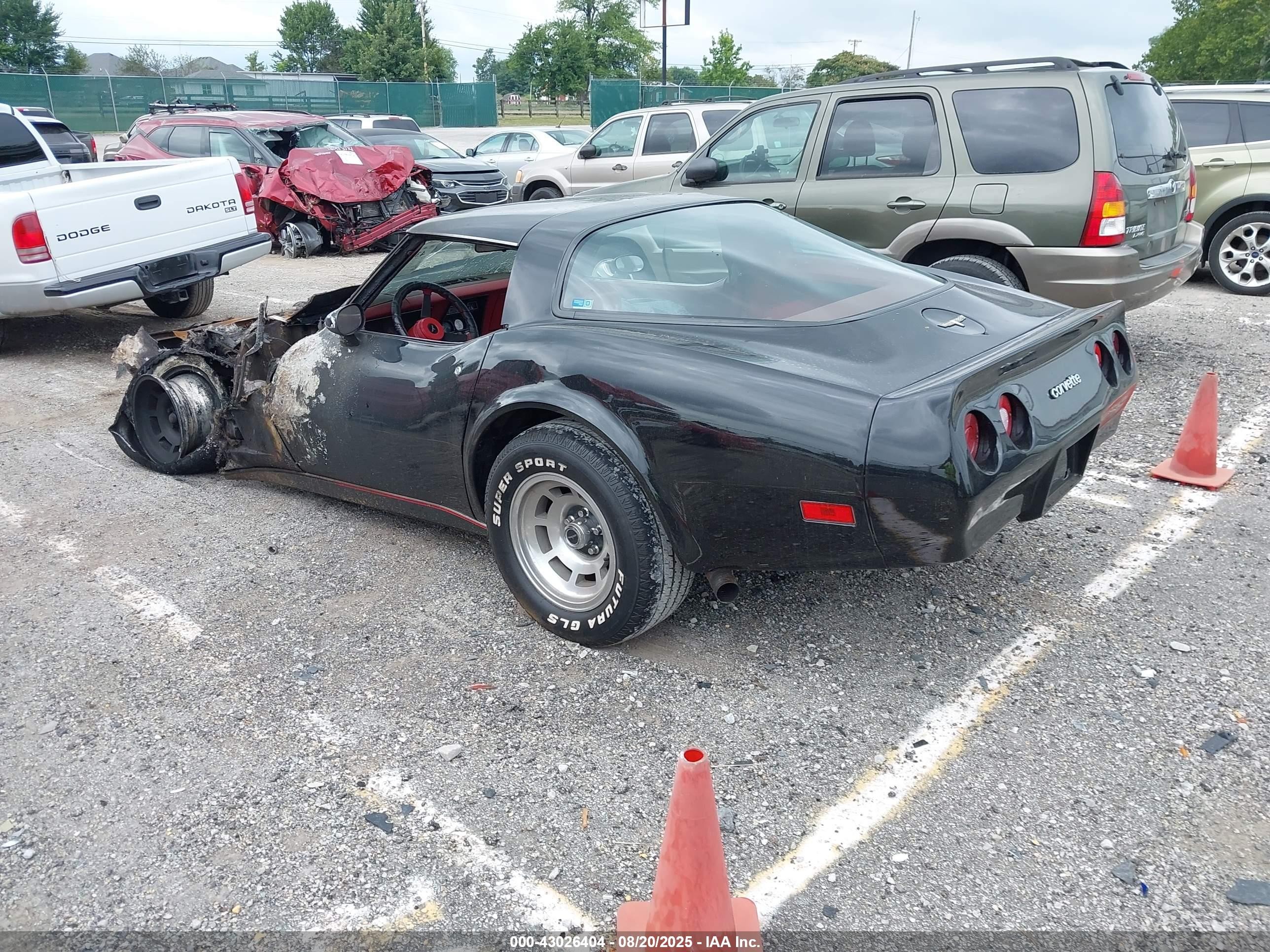 1980 Chev Corvette   Черный vin: 1Z878AS411416    