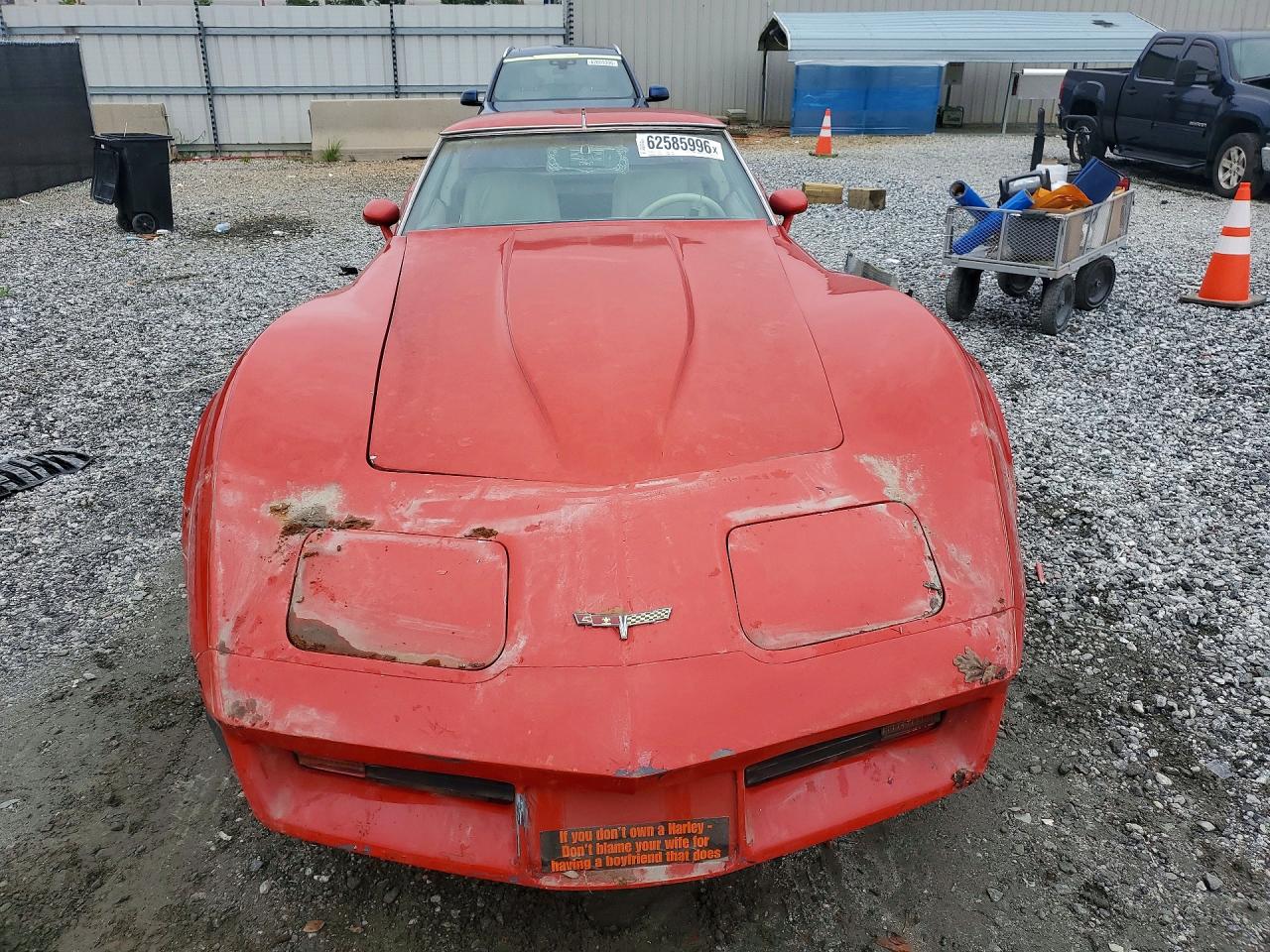 1980 Chevrolet Corvette Red vin: 1Z878AS413715