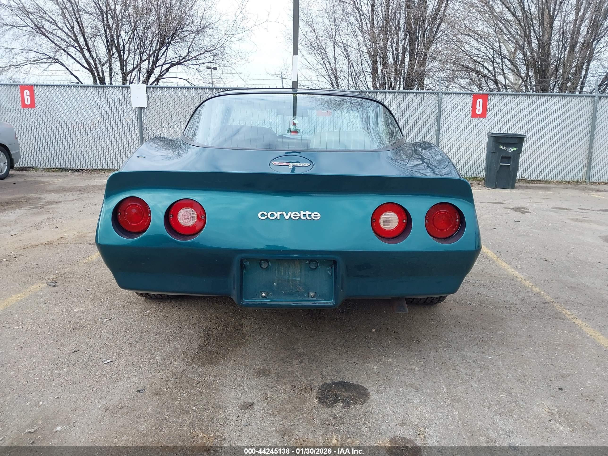 1980 Chevrolet Corvette   Зеленый vin: 1Z878AS431825    