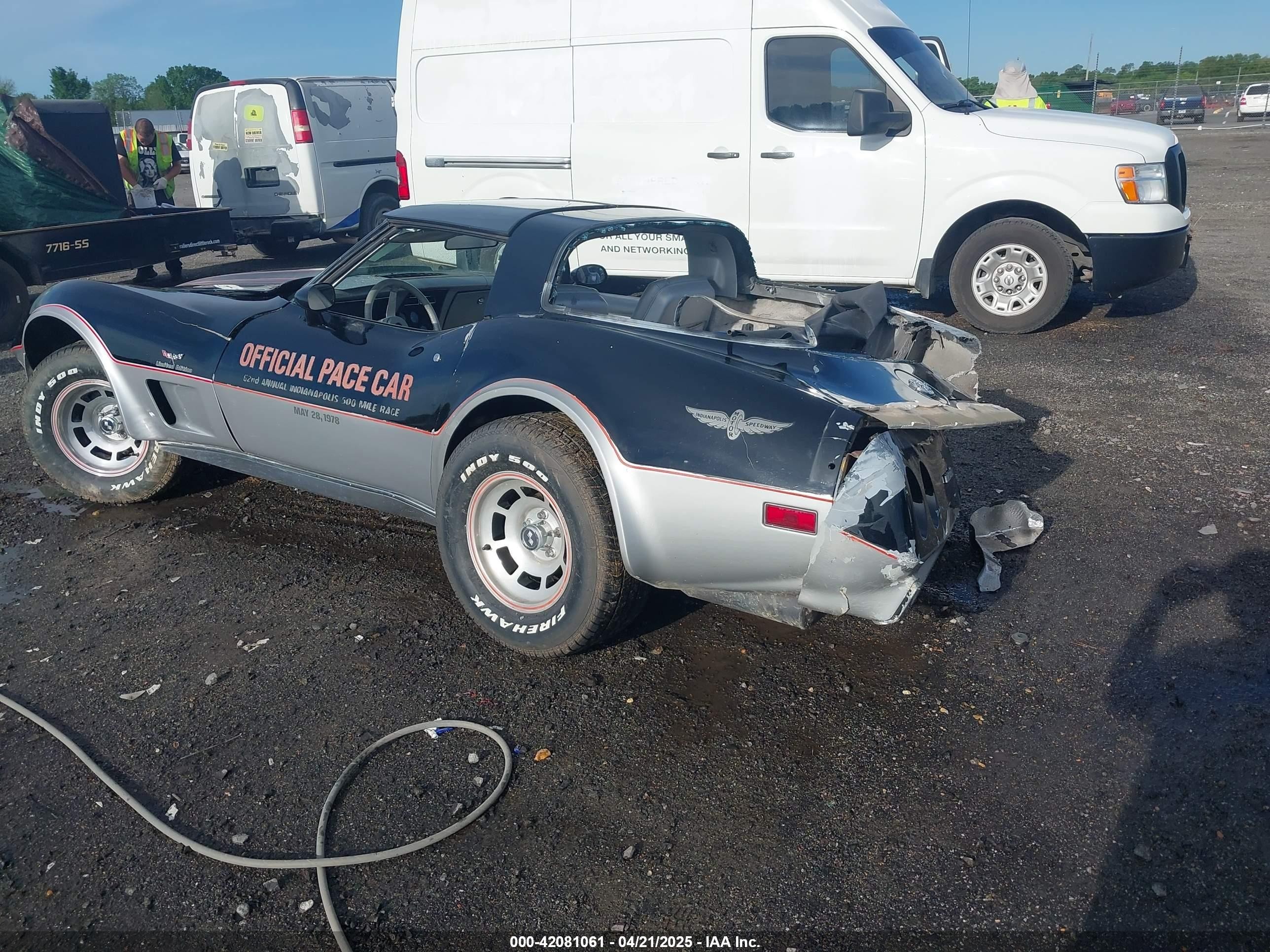 1978 Chev Corvette Anniversary   Черный vin: 1Z87L8S900145    