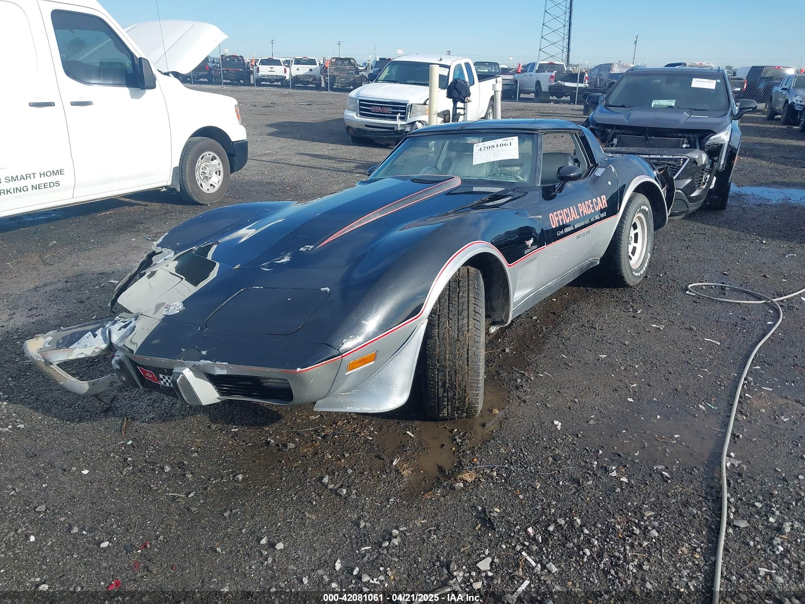 1978 Chev Corvette Anniversary   Черный vin: 1Z87L8S900145    