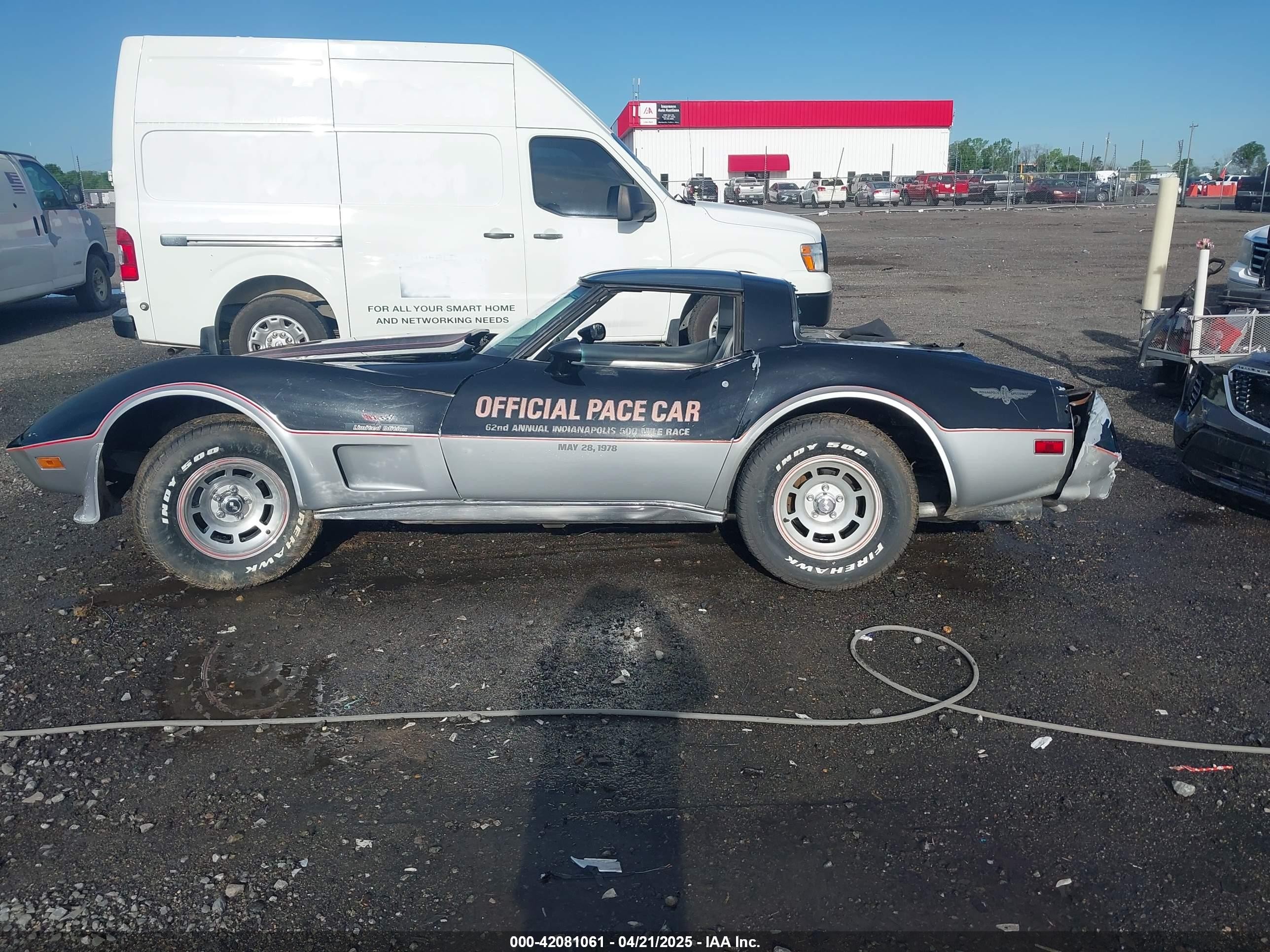 1978 Chev Corvette Anniversary   Черный vin: 1Z87L8S900145    