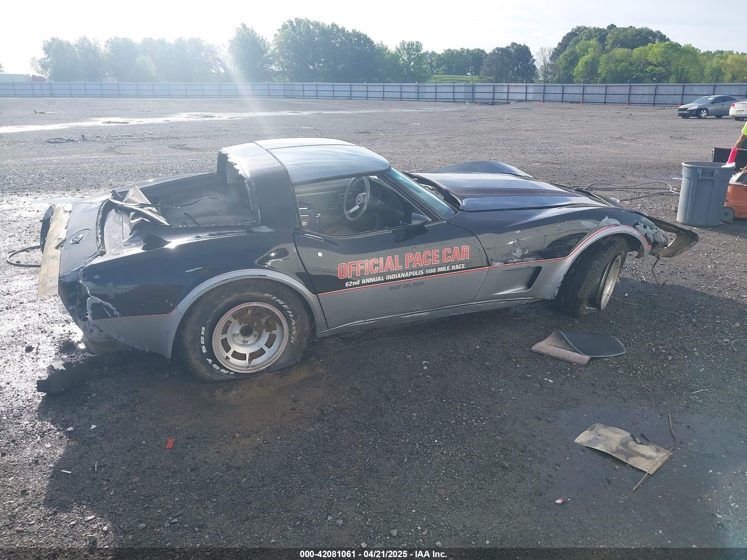 1978 Chev Corvette Anniversary   Черный vin: 1Z87L8S900145    