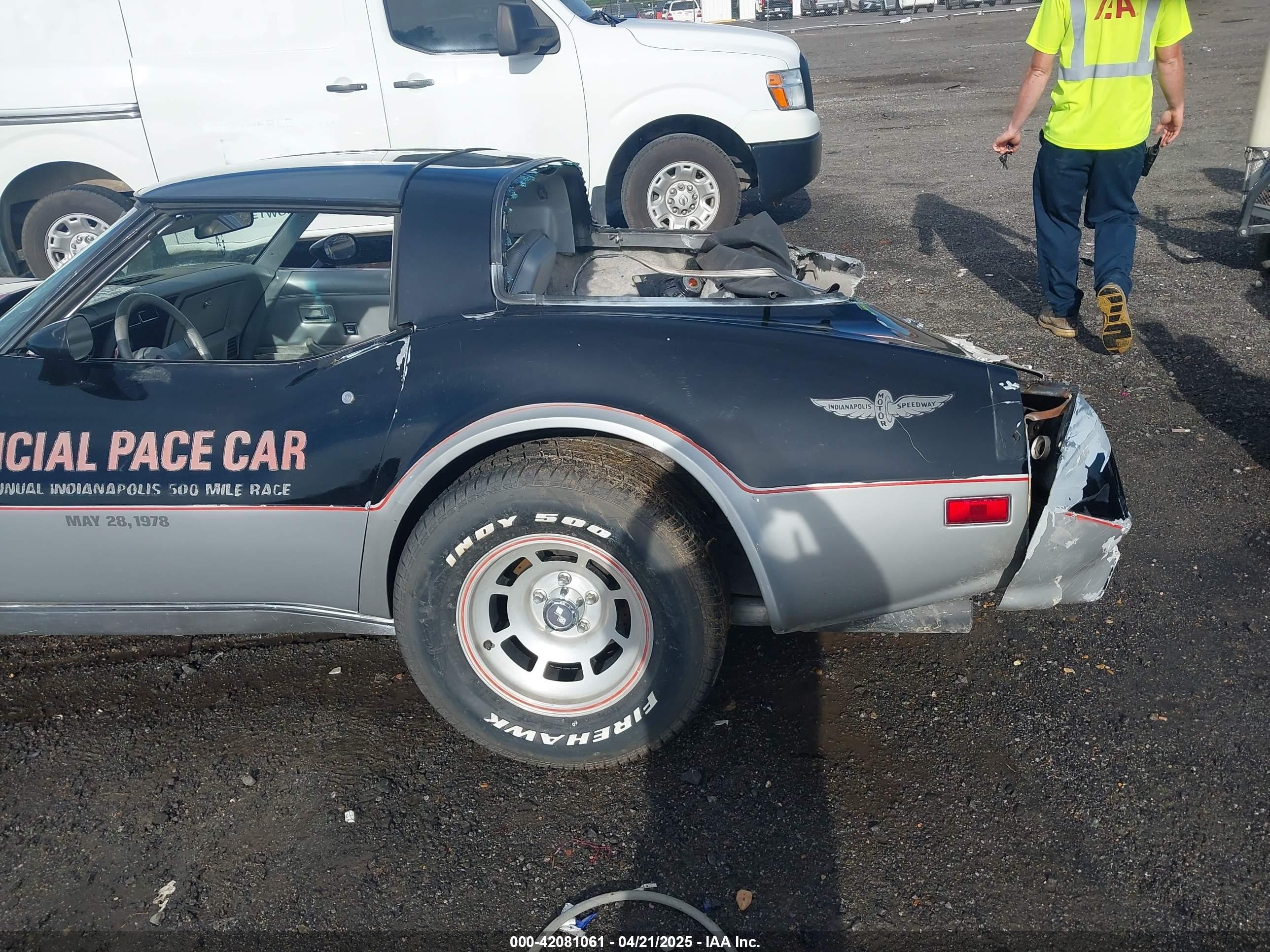 1978 Chev Corvette Anniversary   Черный vin: 1Z87L8S900145    