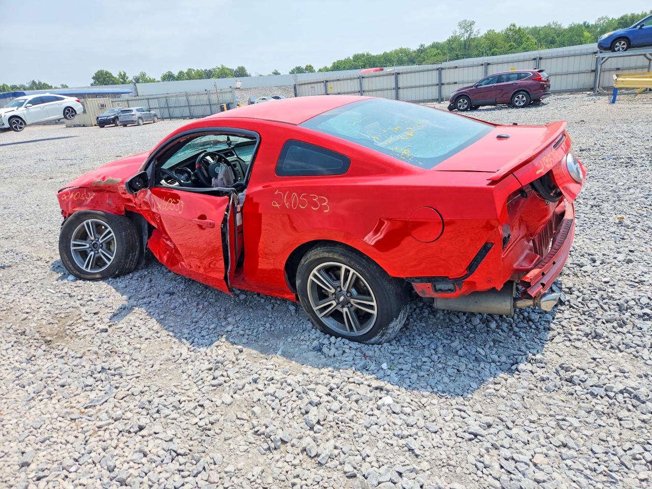 2011 Ford Mustang Красный vin: 1ZVBP8AM0B5111641
