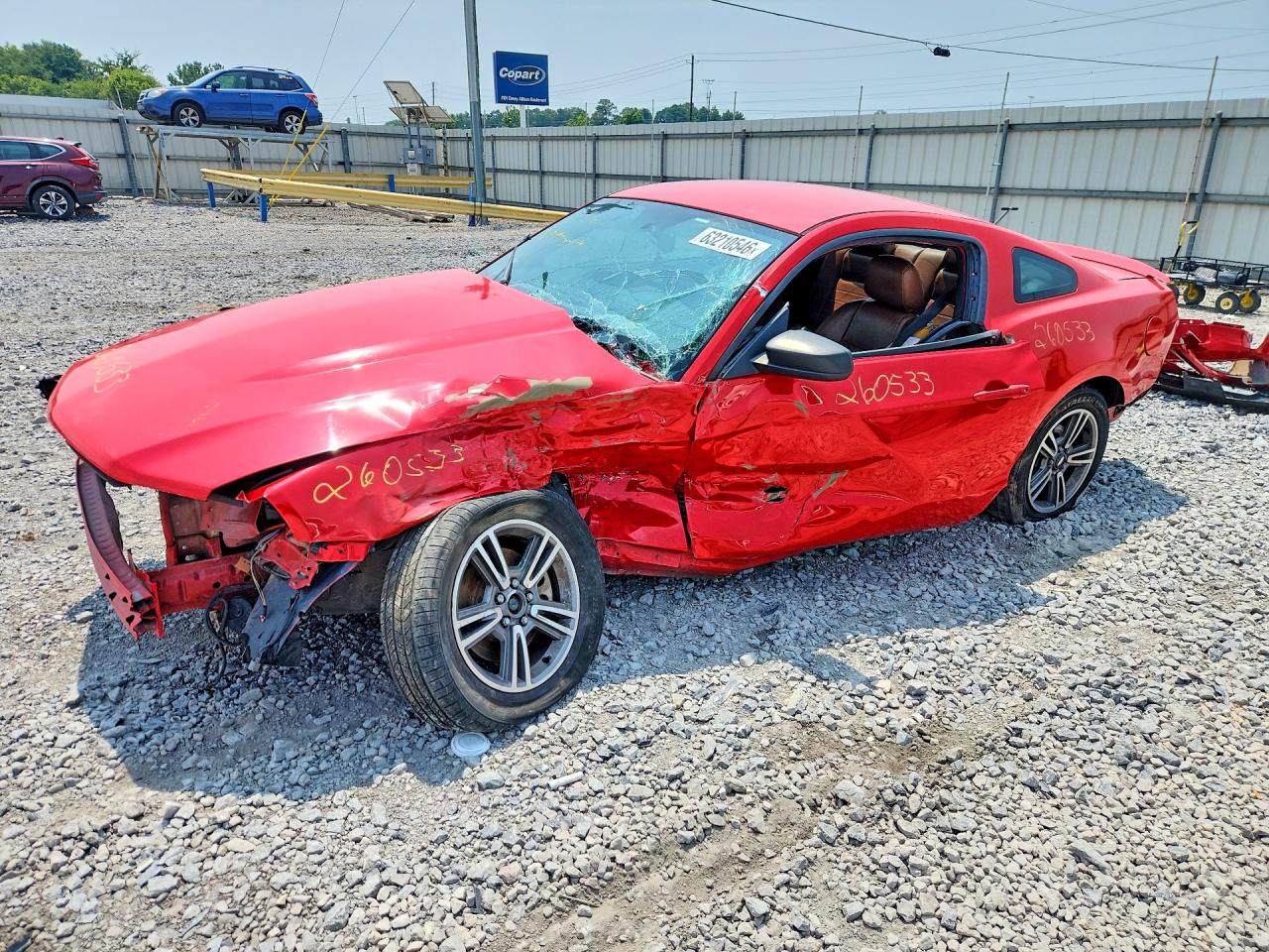 2011 Ford Mustang Red vin: 1ZVBP8AM0B5111641