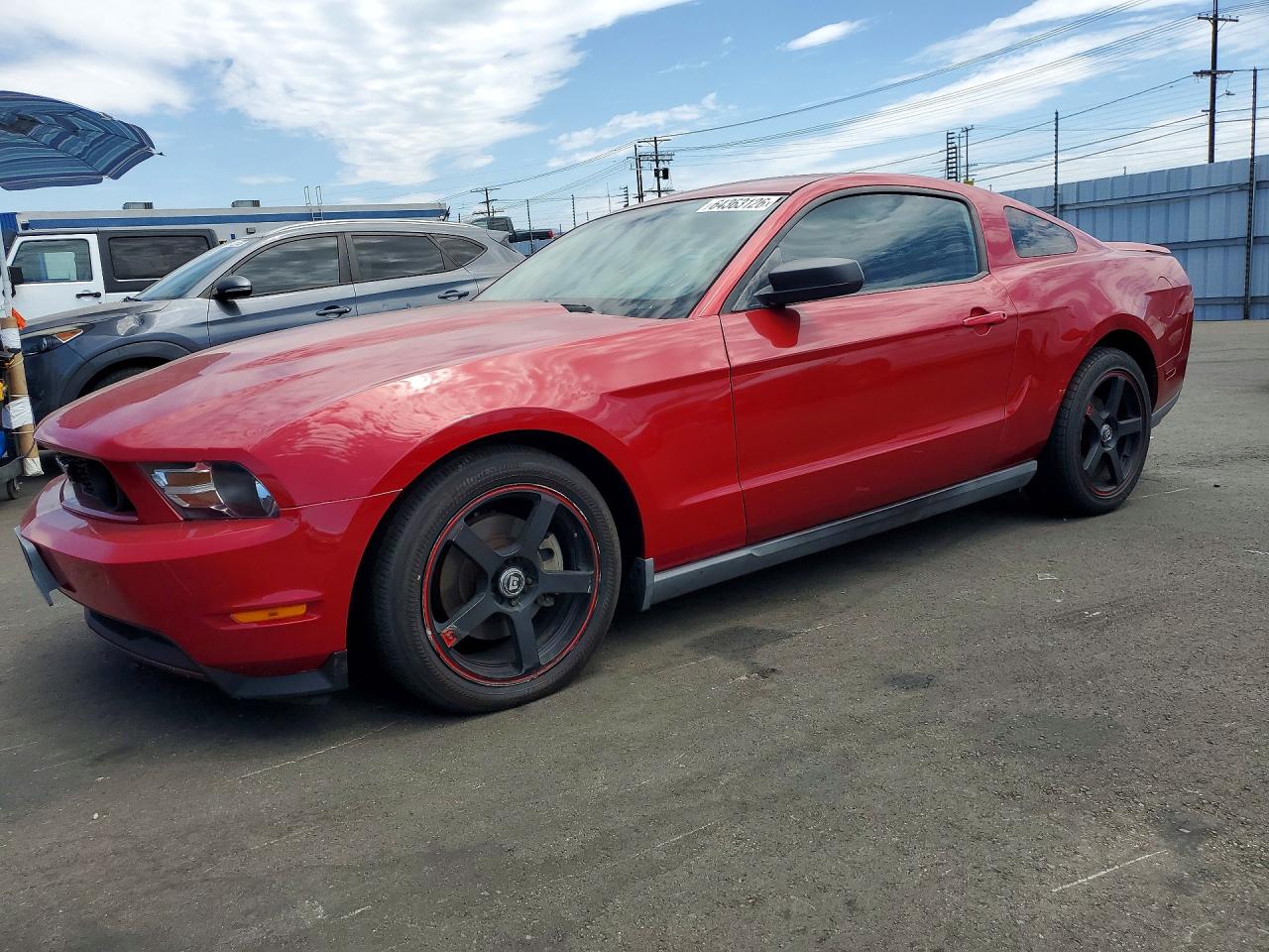 2011 Ford Mustang Red vin: 1ZVBP8AM0B5120291