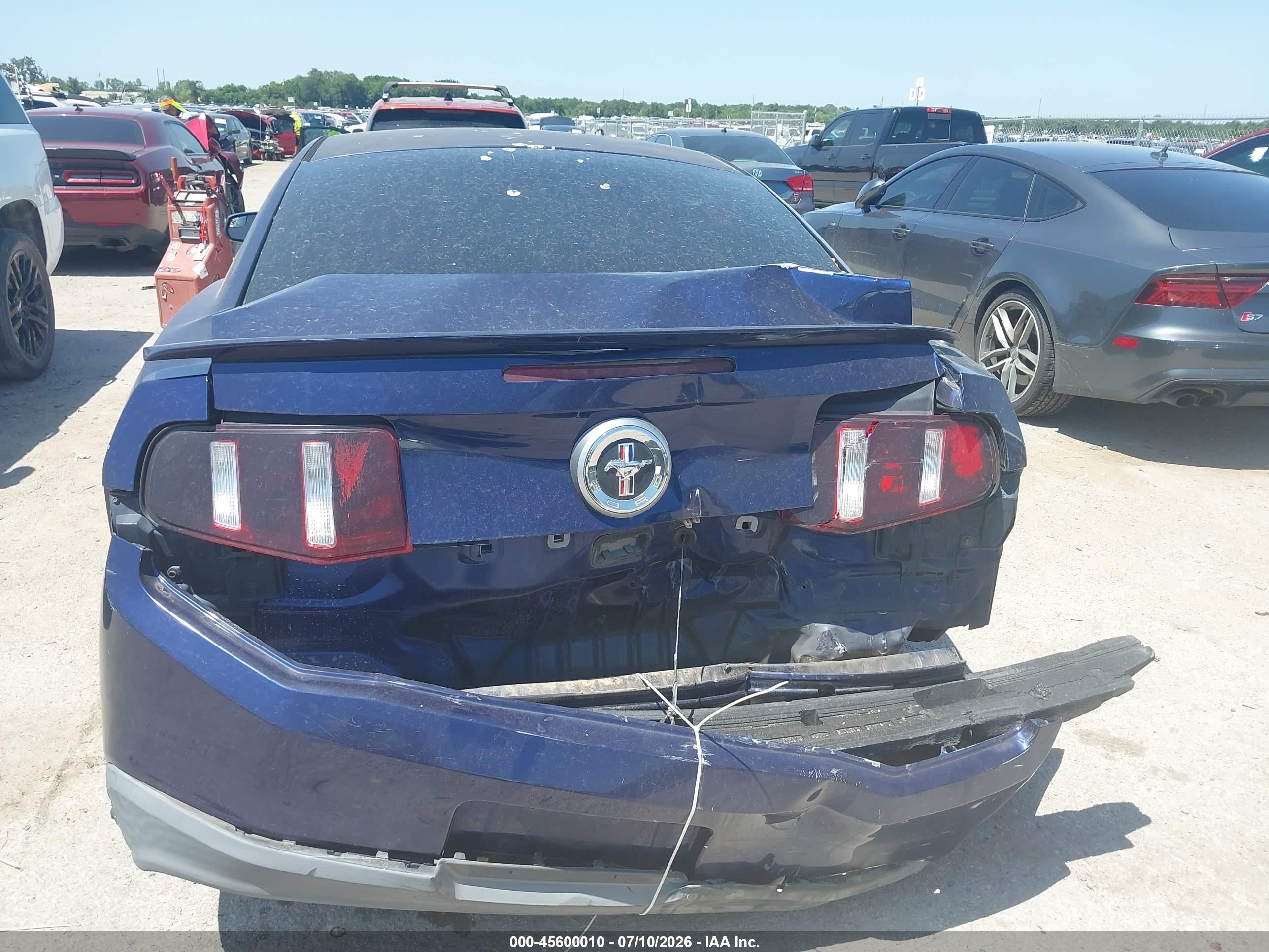 2011 Ford Mustang V6 Blue vin: 1ZVBP8AM0B5125510